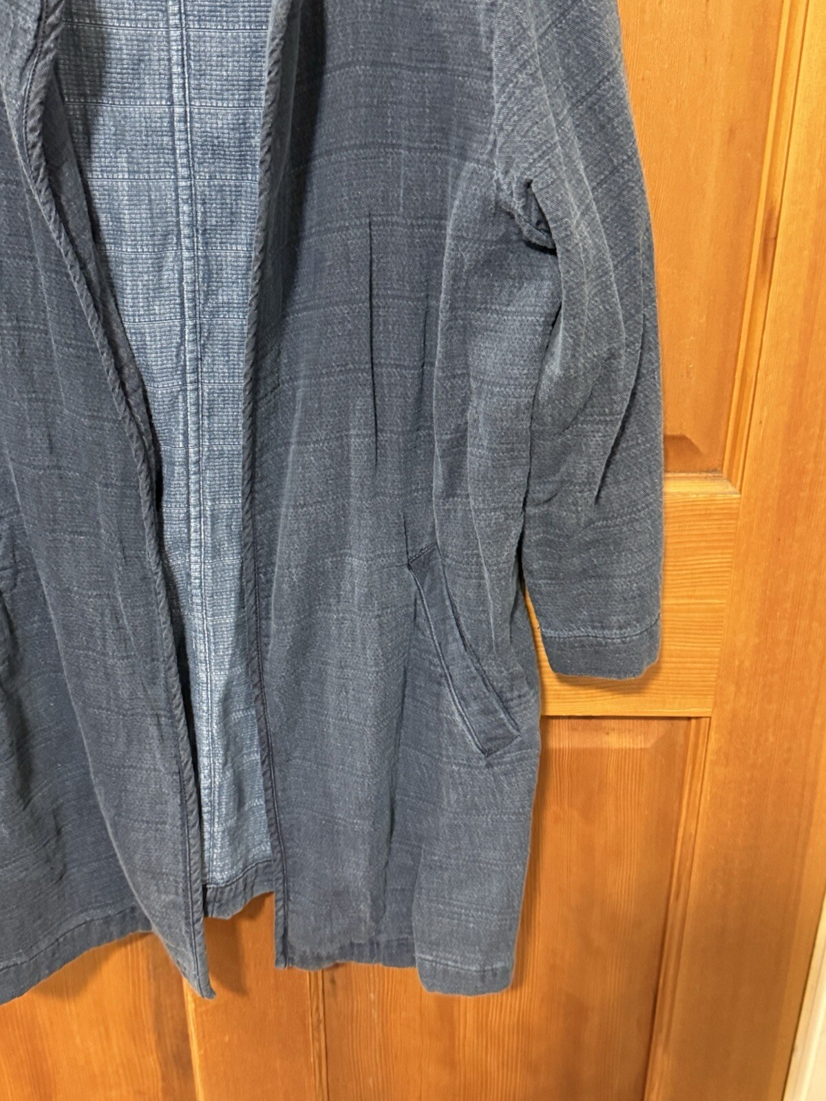 The Fisher Project Eileen Fisher Indigo Blue Light Barn Coat Chore Jacket Small
