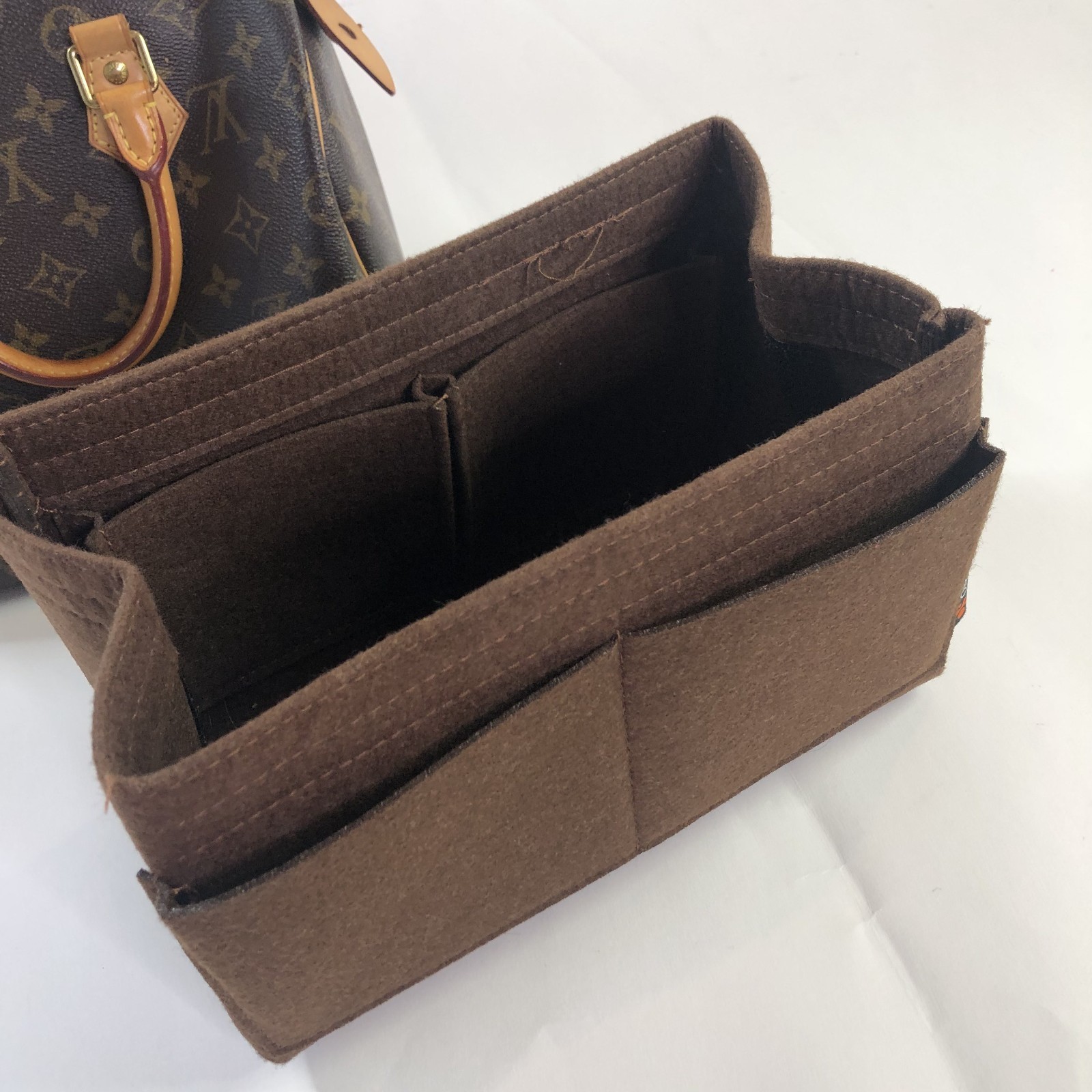 Louis Vuitton Monogram Speedy 25 Handbag Padlock/Keys Brown Made In US 2018