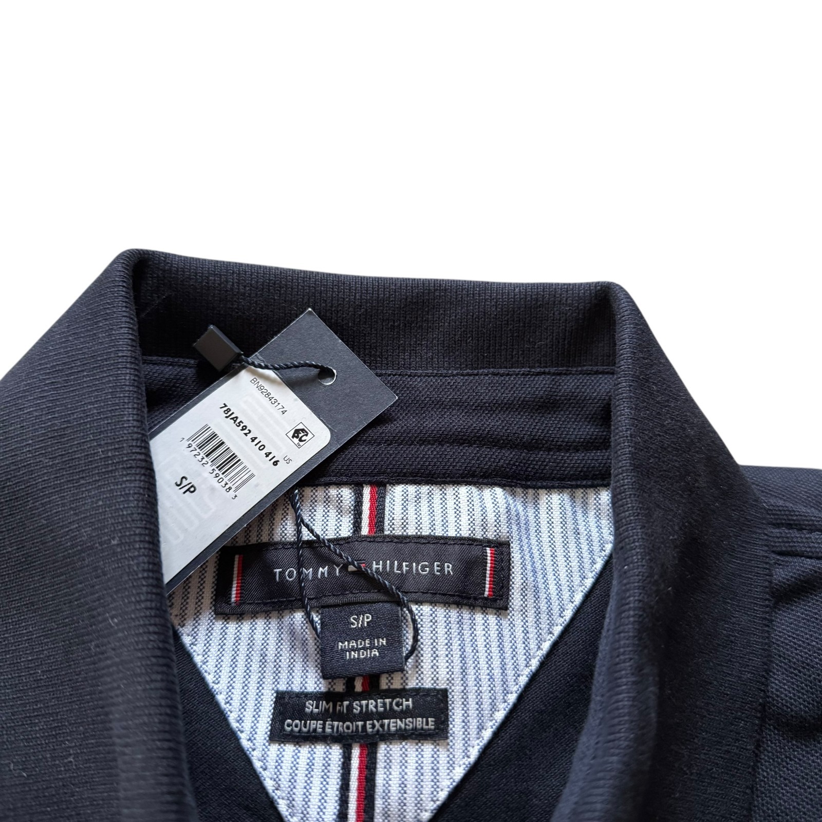 Tommy Hilfiger Men’s Solid Stretch Cotton Mesh Slim fit Short Sleeve Polo All Sz