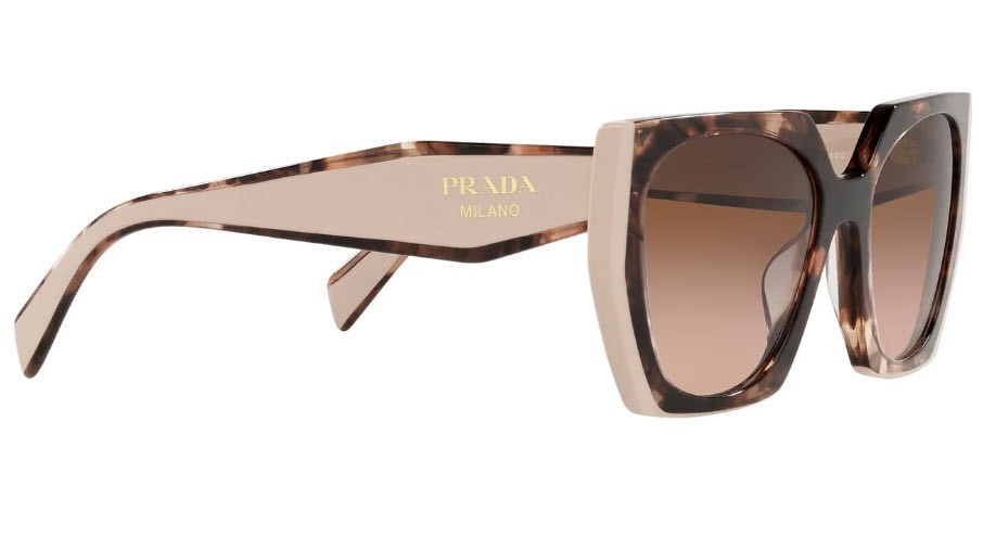 PRADA PR 15WS Women’s Sunglasses 01R0A6 Tortoise Caramel Brown – ships now