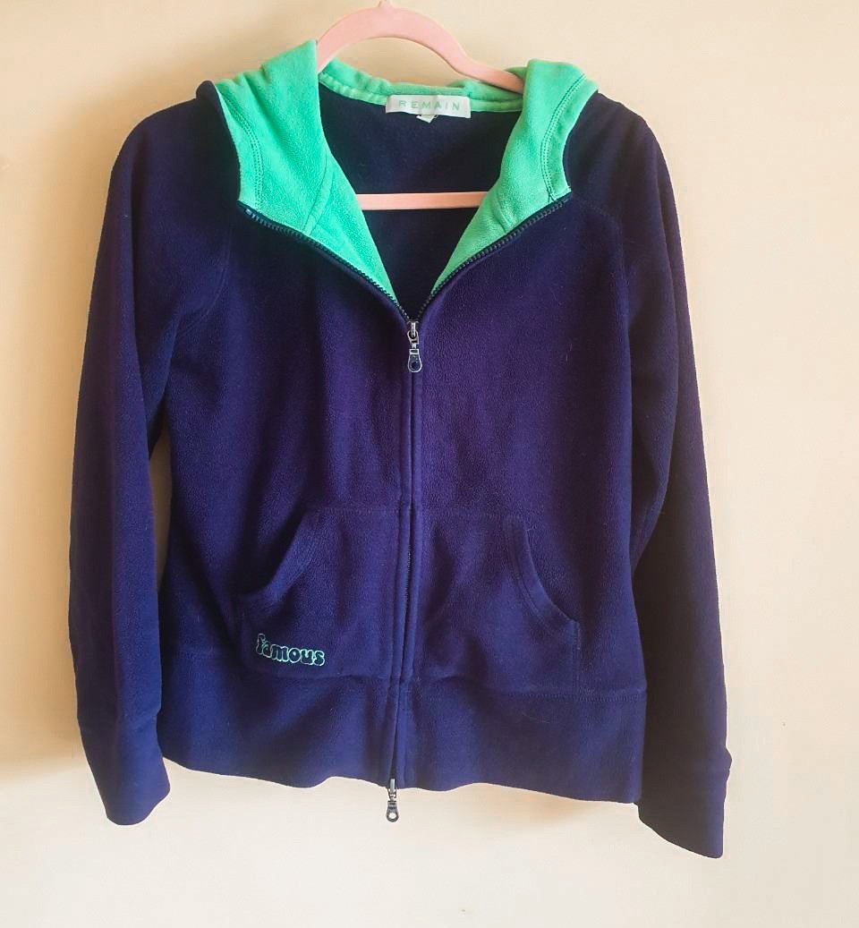 Remain fleece hoodie in size M