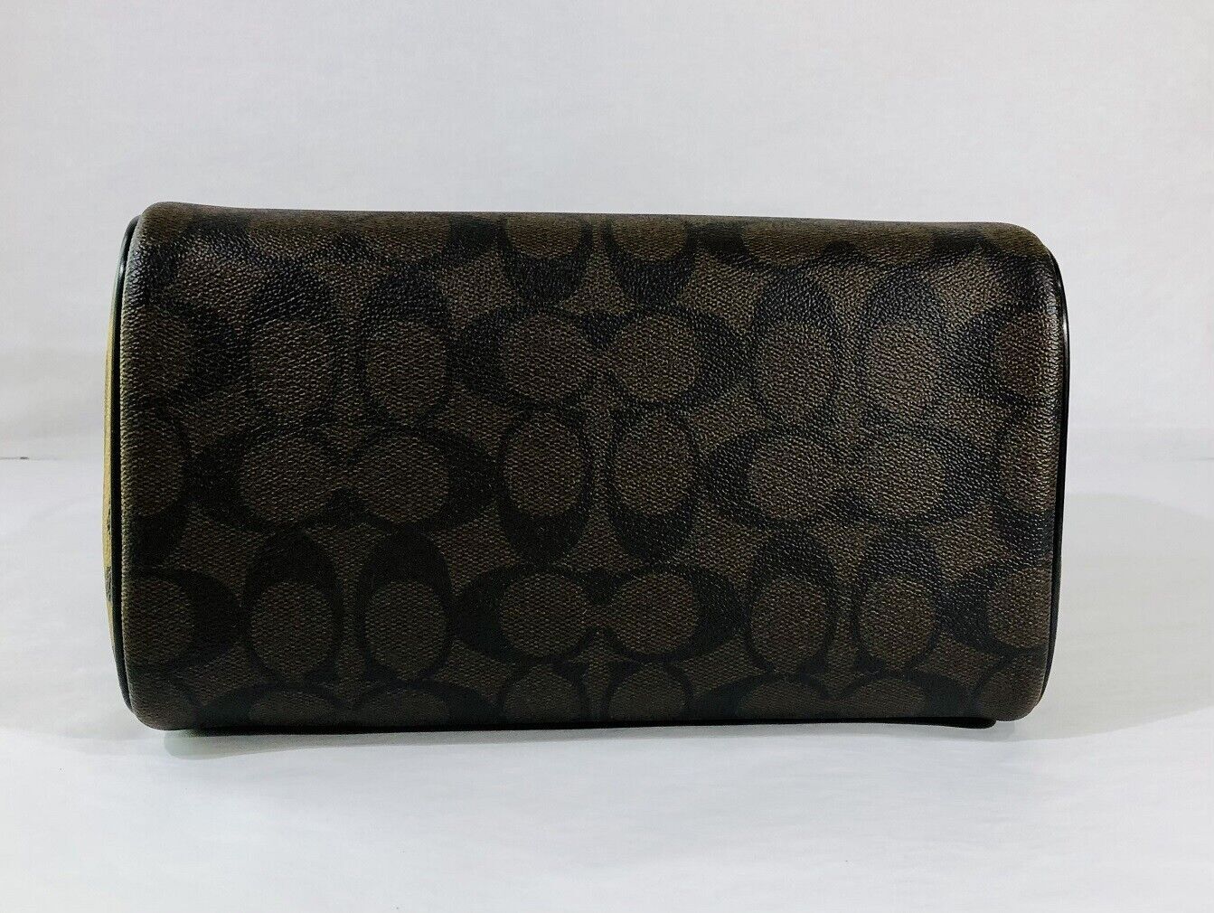 COACH Signature and Leopard Print Mixed Mini Bennett Satchel