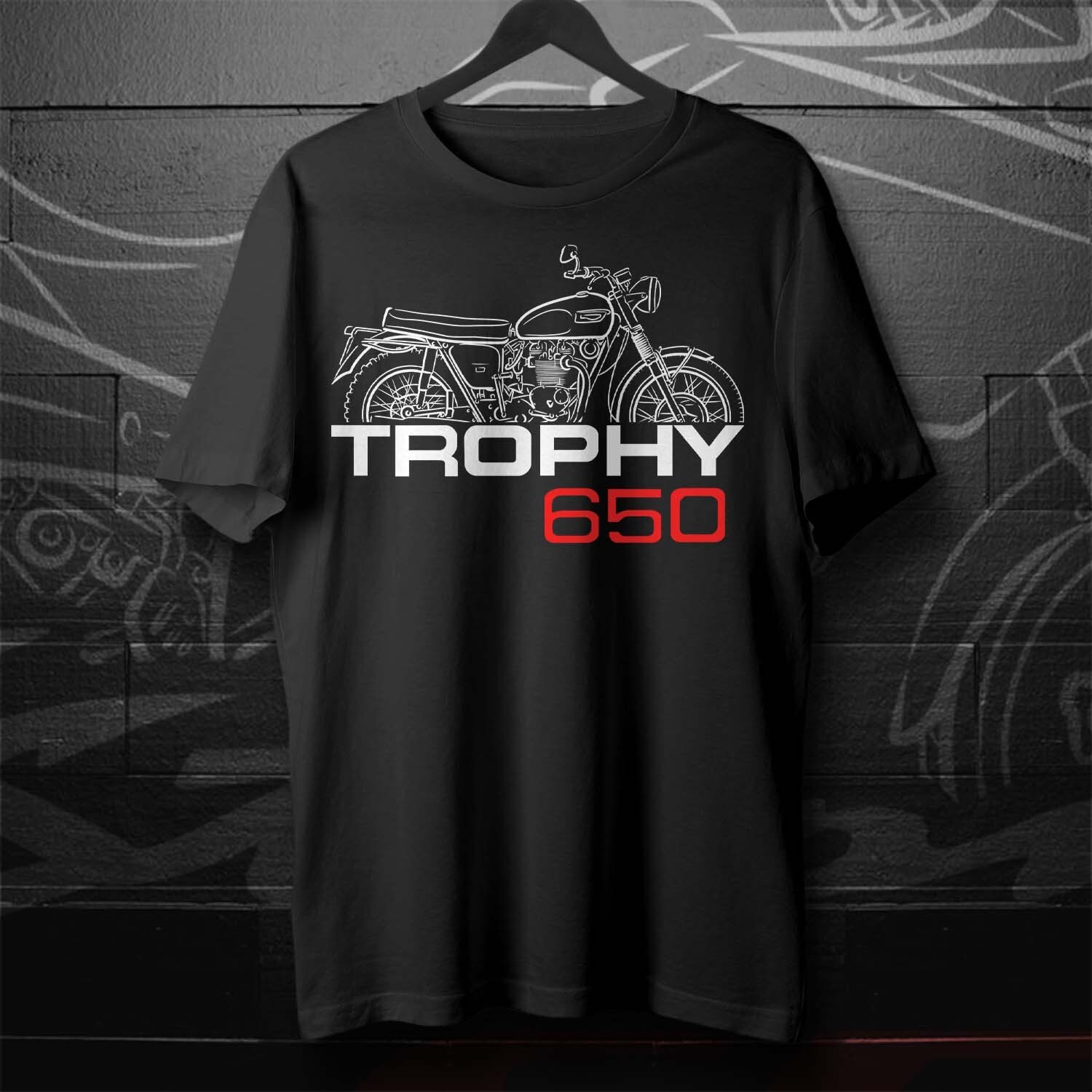 Illustration for a Triumph TR6 Trophy 650 1956-1973 fans – Motorcycle T-Shirt