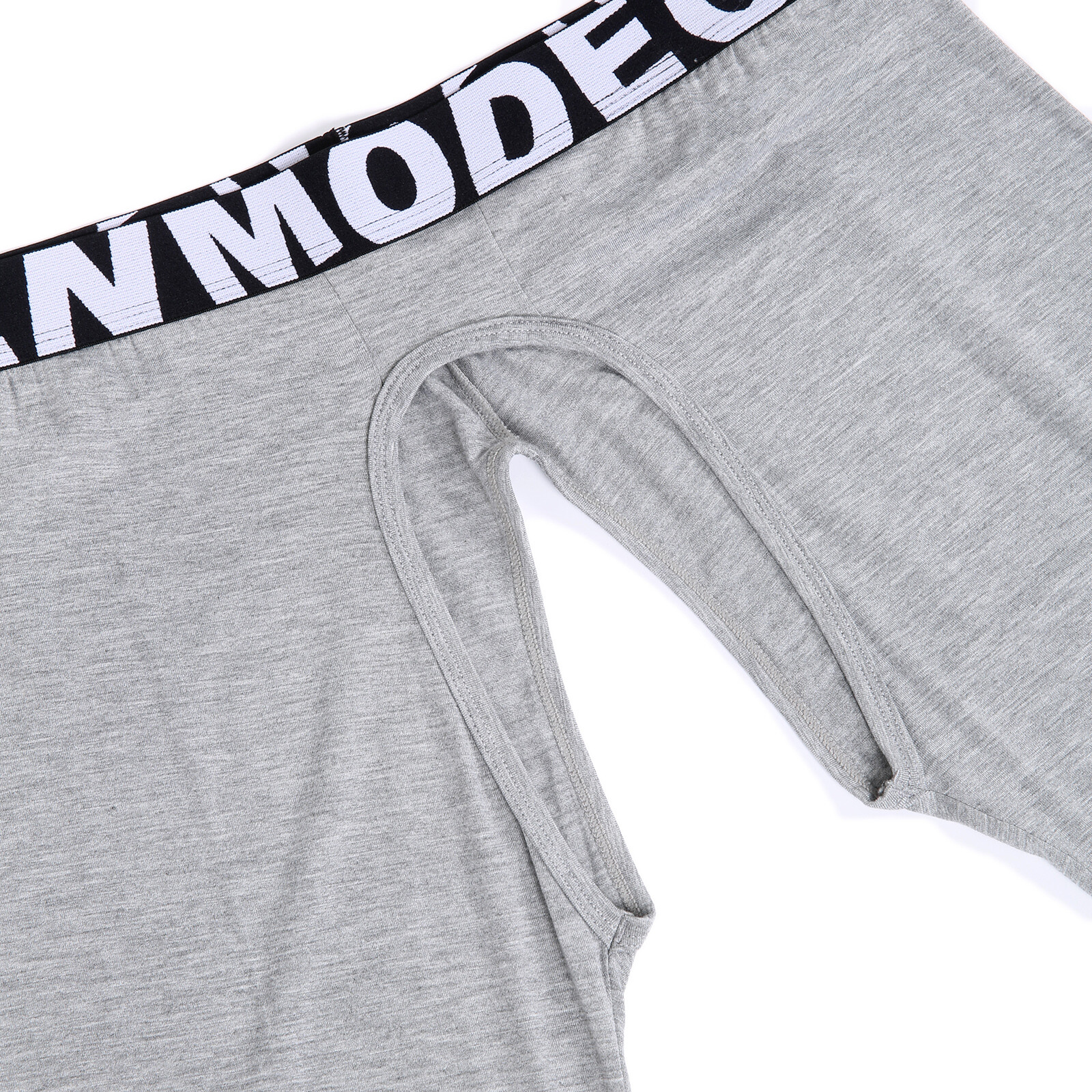 Men Long Johns Thermal Underwear Leggings Open Crotch Pants Pajamas Modal