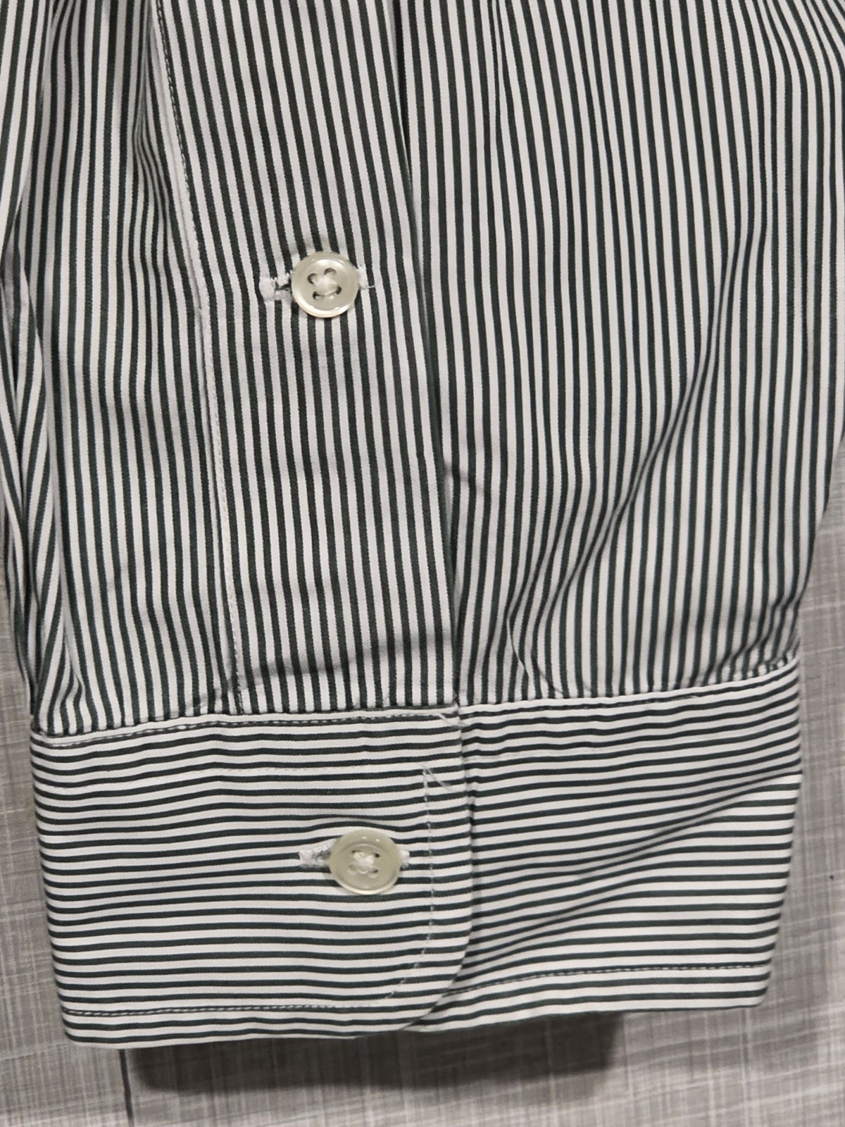 RALPH LAUREN Button Down Shirt Men’s 5XB BIG Navy White Striped Cotton