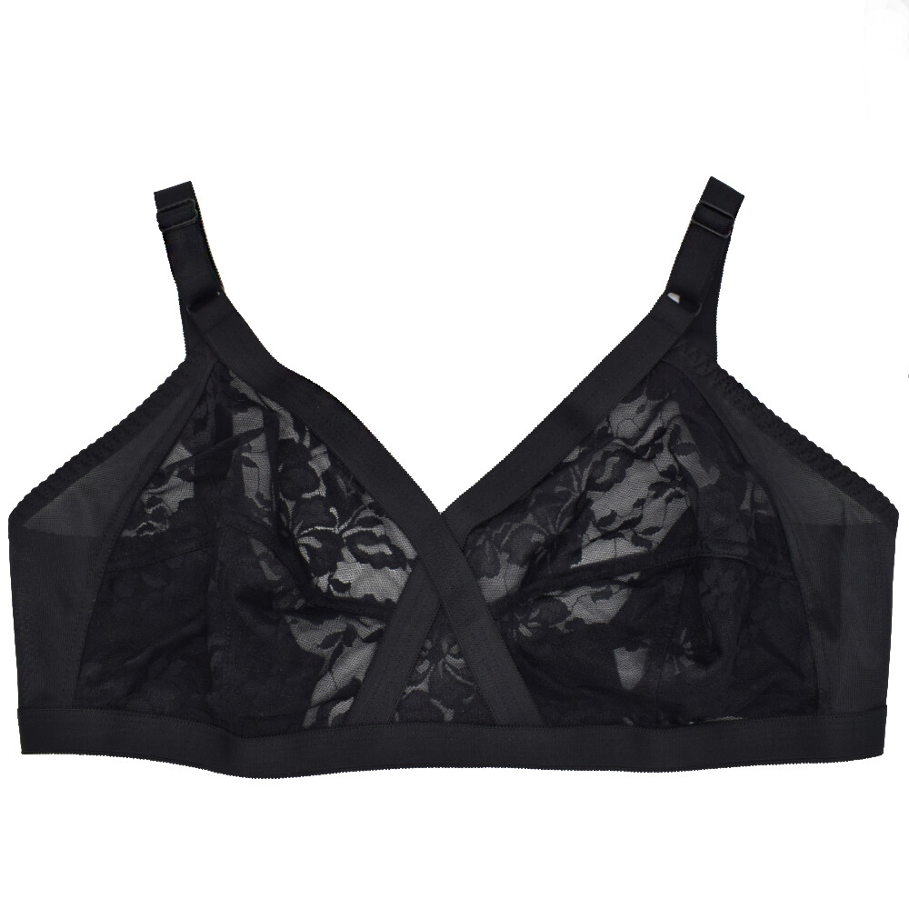 PLUS SIZE BH See through Bra Women Bras Wirelesss Brassiere Unpads Sexy Lingerie