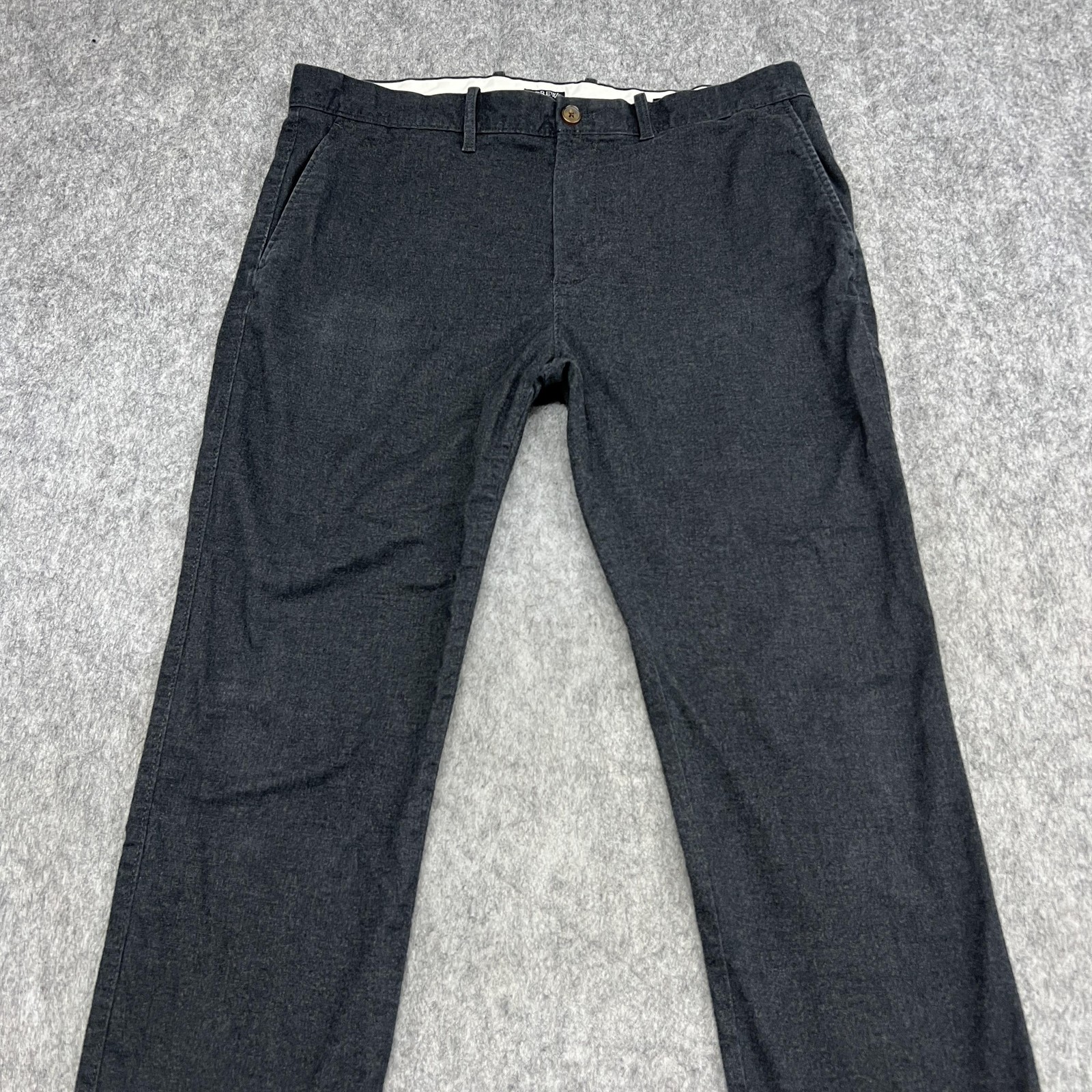 J Crew Bowery Pants Mens 35×32 Gray Slim Flex Chino Stretch Dress Trousers Work