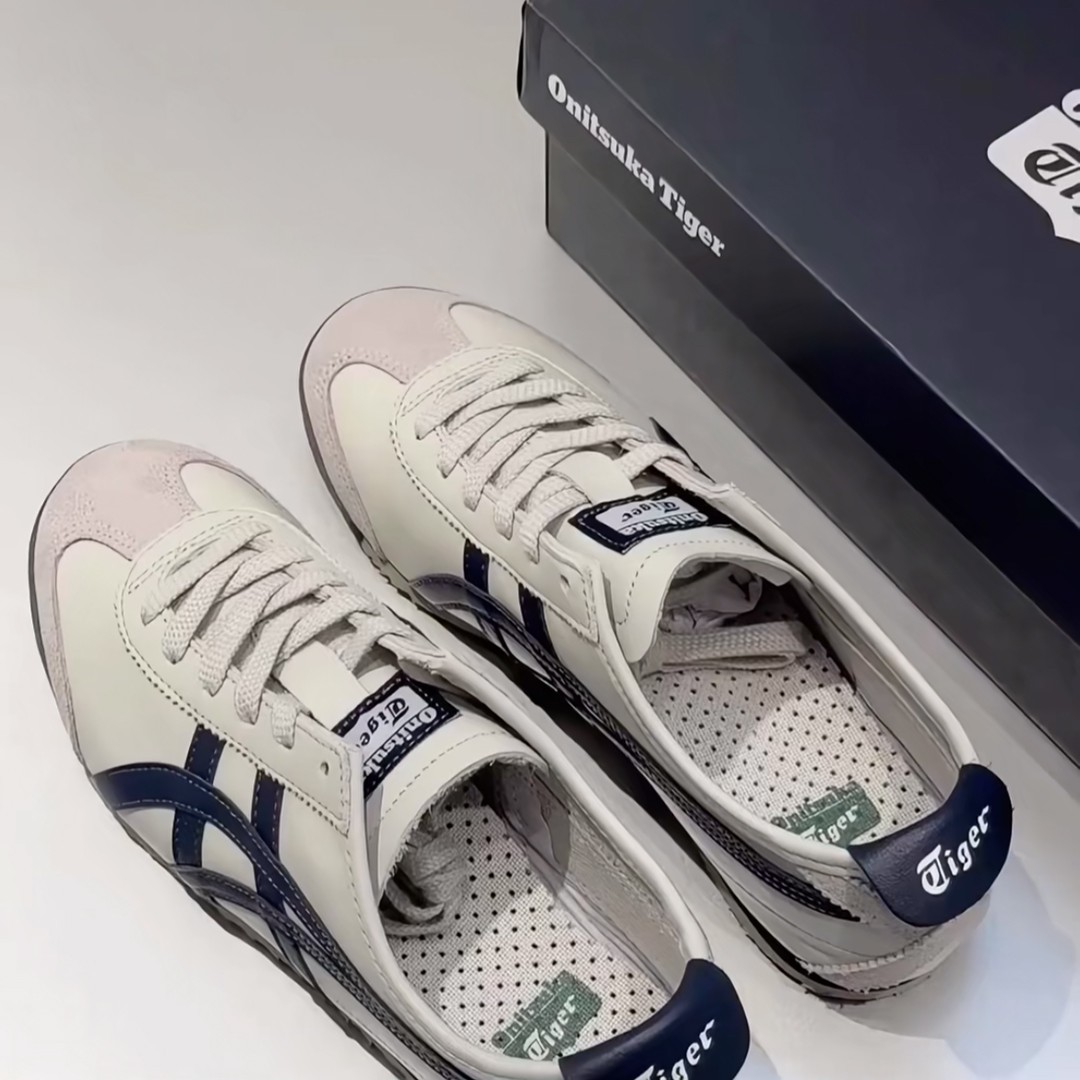 New Onitsuka Tiger Mexico 66 BIRCH PEACOAT Unisex Sneaker Shoes 1183C102-200