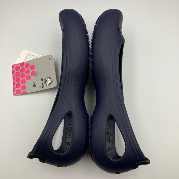 Crocs Womens Ballet Flats Kadee size 9 Navy Blue *NWT*