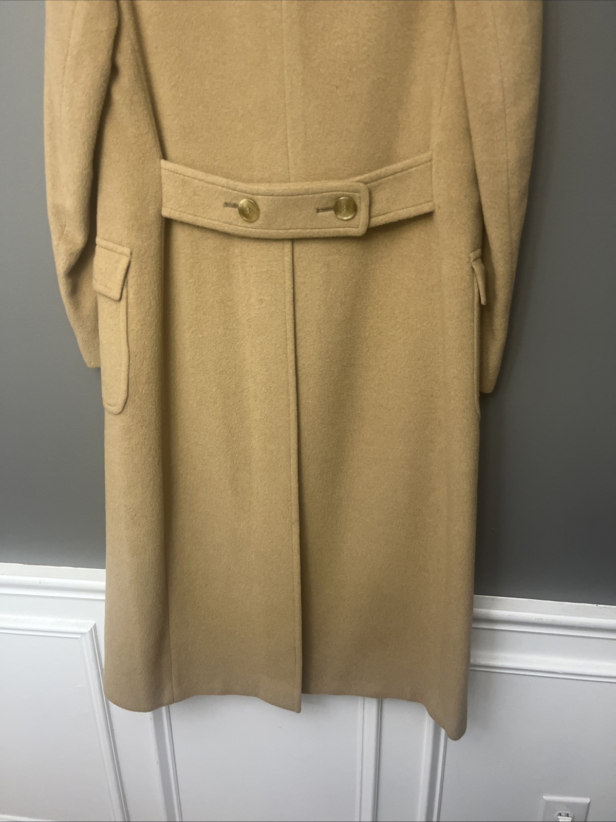 VINTAGE BROOKS BROTHERS MEN’S CAMELS HAIR DOUBLE BREASTED COAT