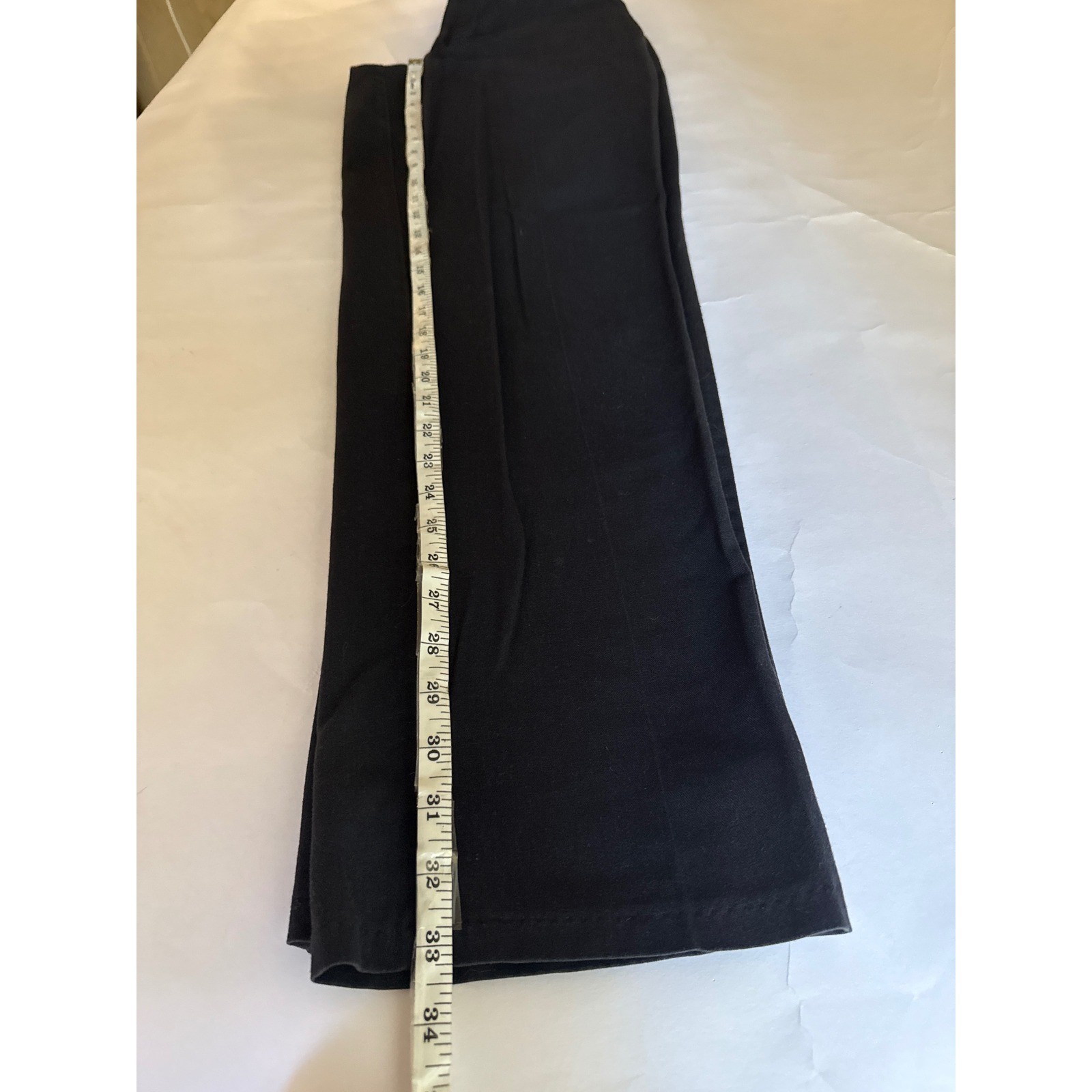 Cintas ComfortFLEX Mens 30×33 Black Work Pants Uniform Trousers 945-35