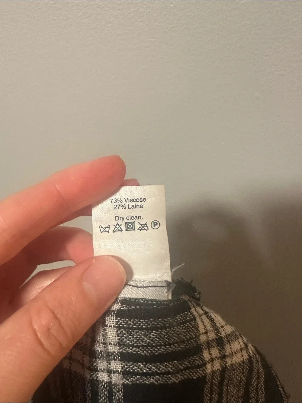 Madewell Highroad Popover Plaid Blouse Black White Size S