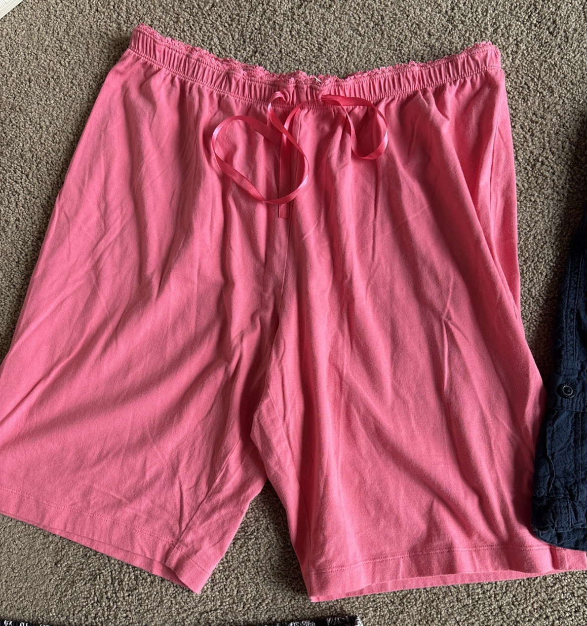 Capri Pants or Shorts Size L and Size XL Solid or Patterns or Blue Jean, White