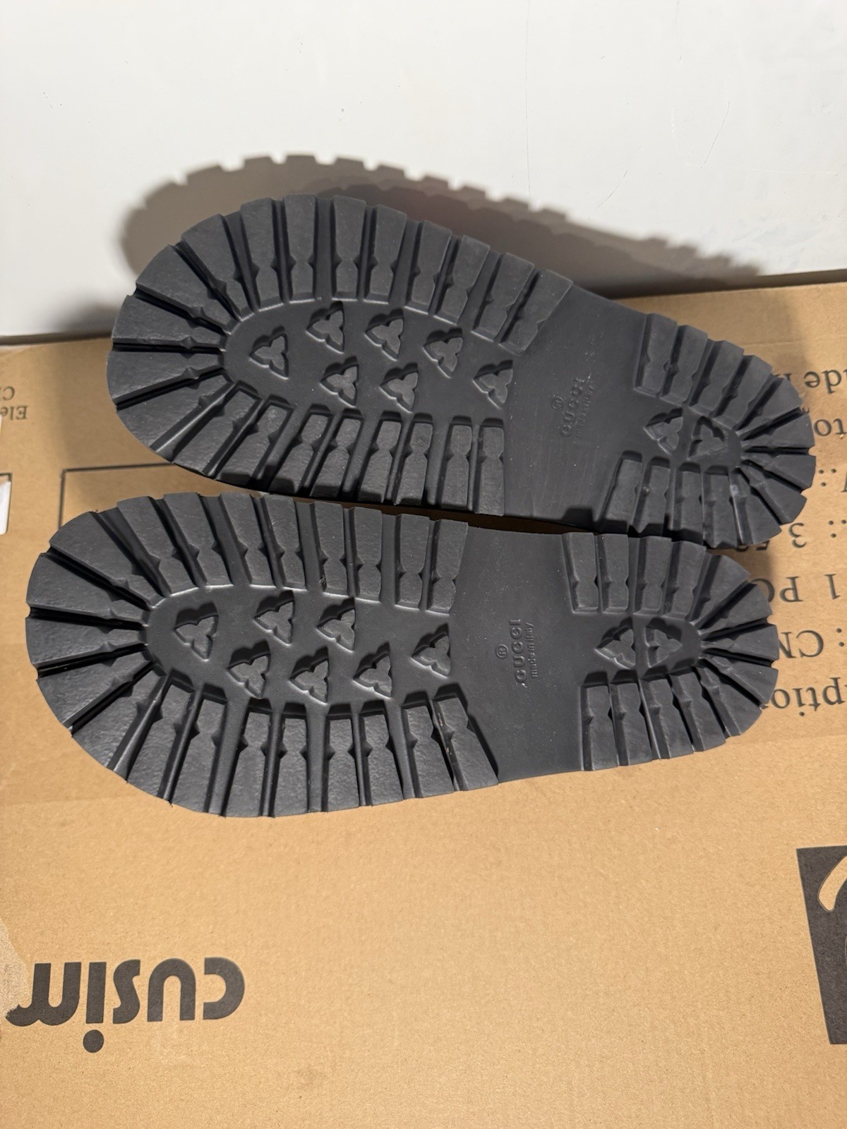 Gucci Web Rubber Slide (Pursuit 72 model) Size 9.5