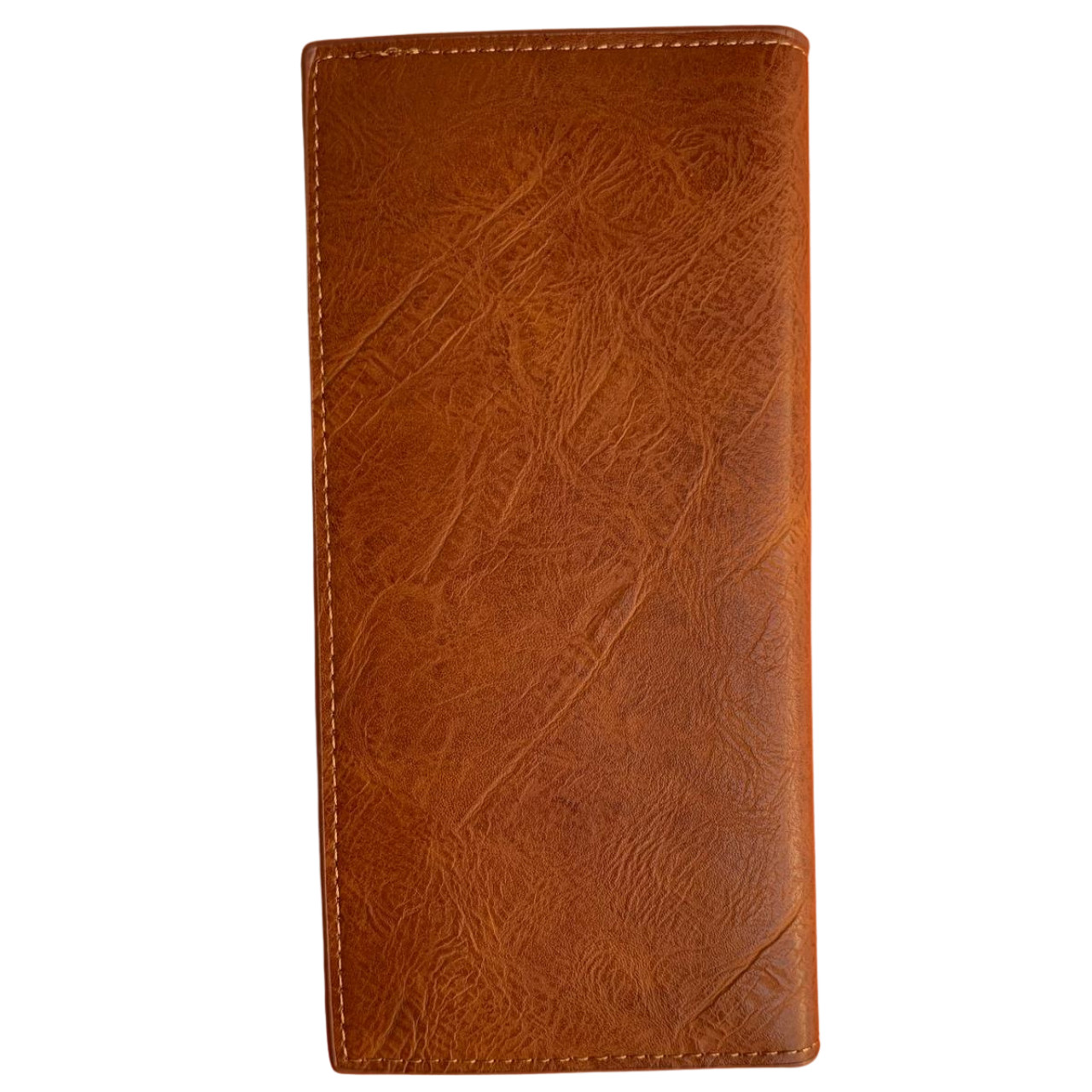 Men’s Long Checkbook Wallet – Genuine Leather RFID Card Holder, Full Bill Wallet