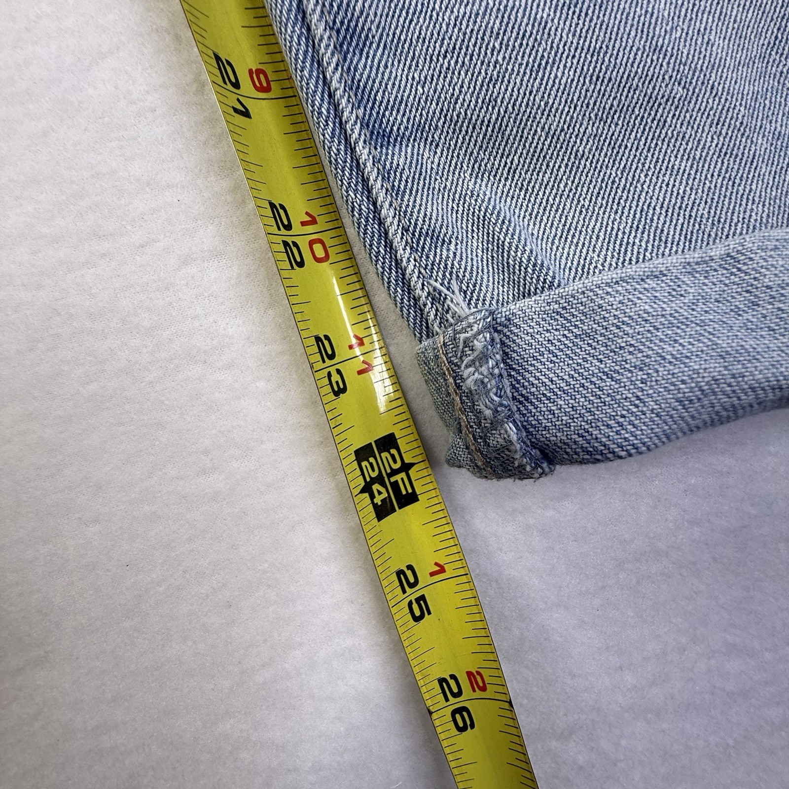 REWASH Size 3 Jean W26 Light Wash Boyfriend Rolled Cuff Straight Leg Y2K 1022