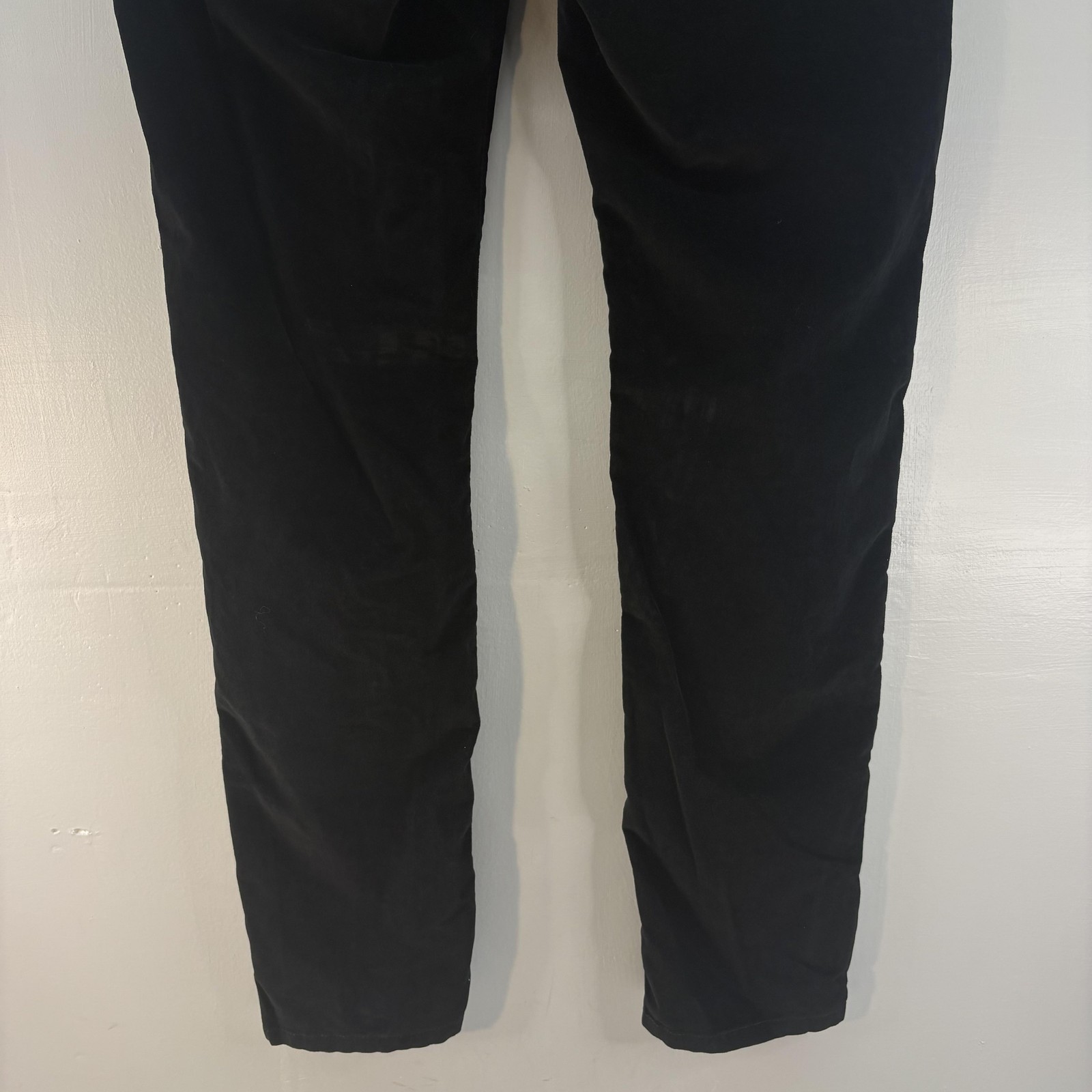 Sand Jeans Mens 35 X 34 Black Slim Fit Stretch Tapered Leg Sueded Touch Pants
