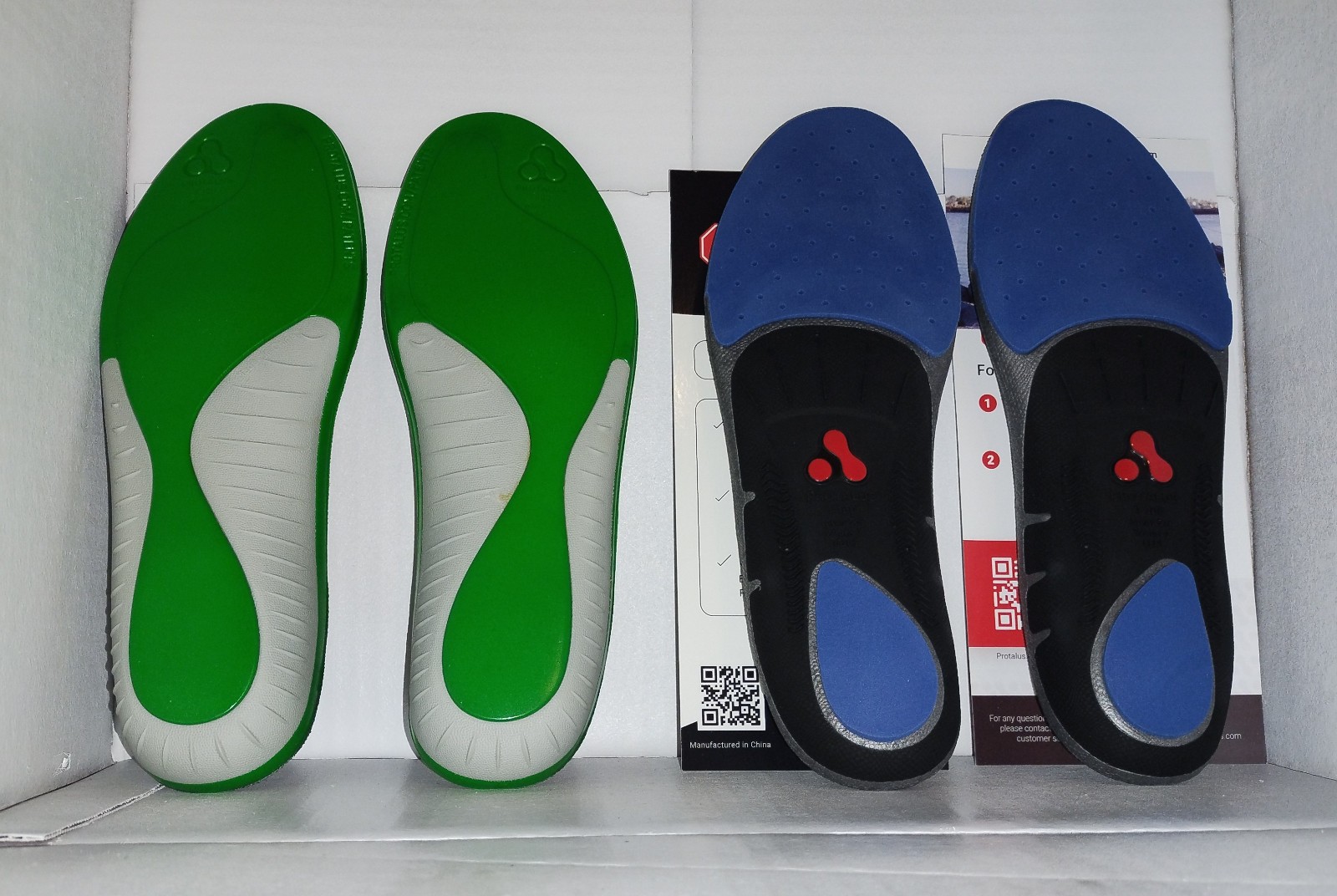 PROTALUS SHOE INSERTS / ORTHOTICS, T100 Size W7–M5.5 NIB. NEW, IN ORIGINAL BOX.