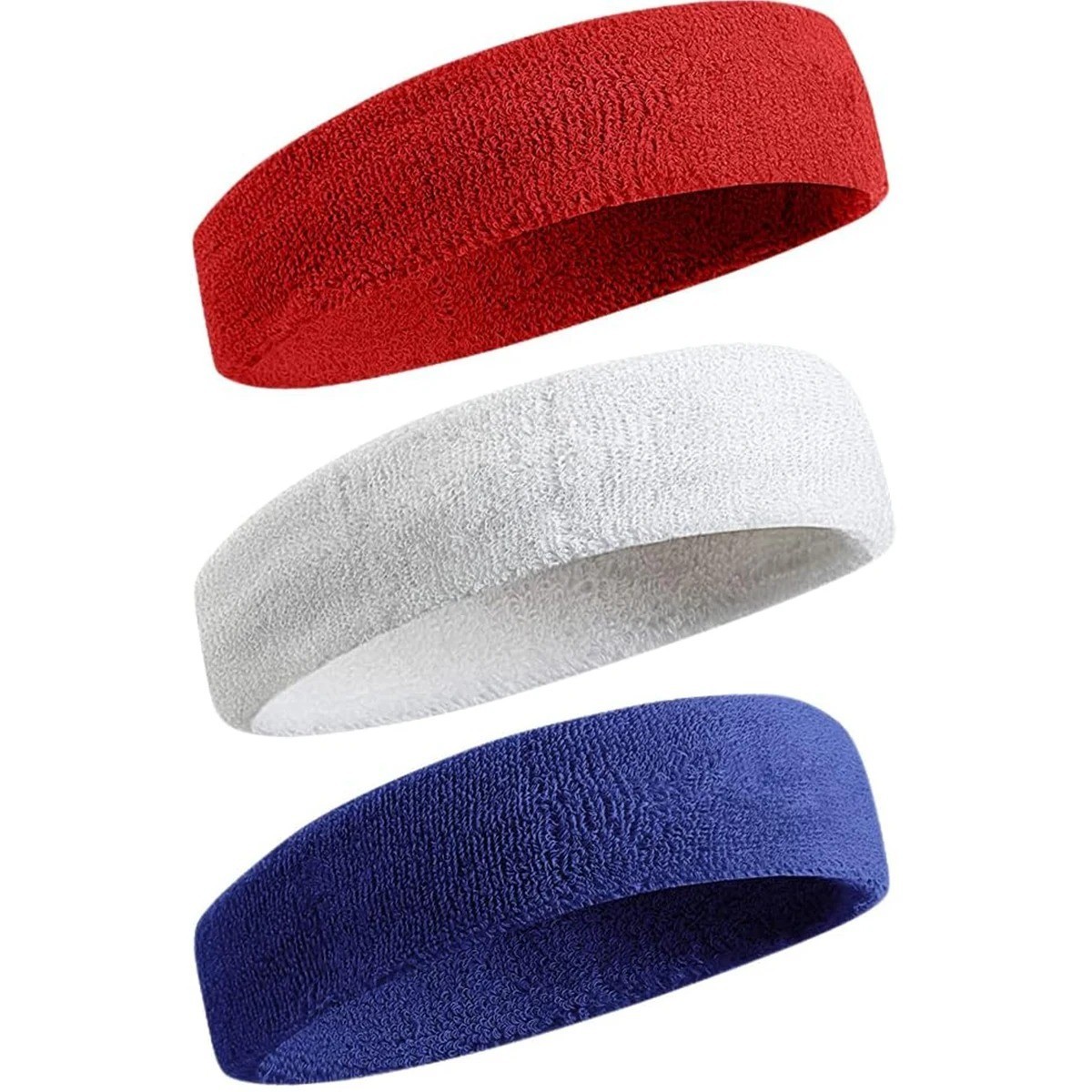 3pack Sports Headband Yoga Gym Sweatband Women Men Hair Bands Head Sweat Band