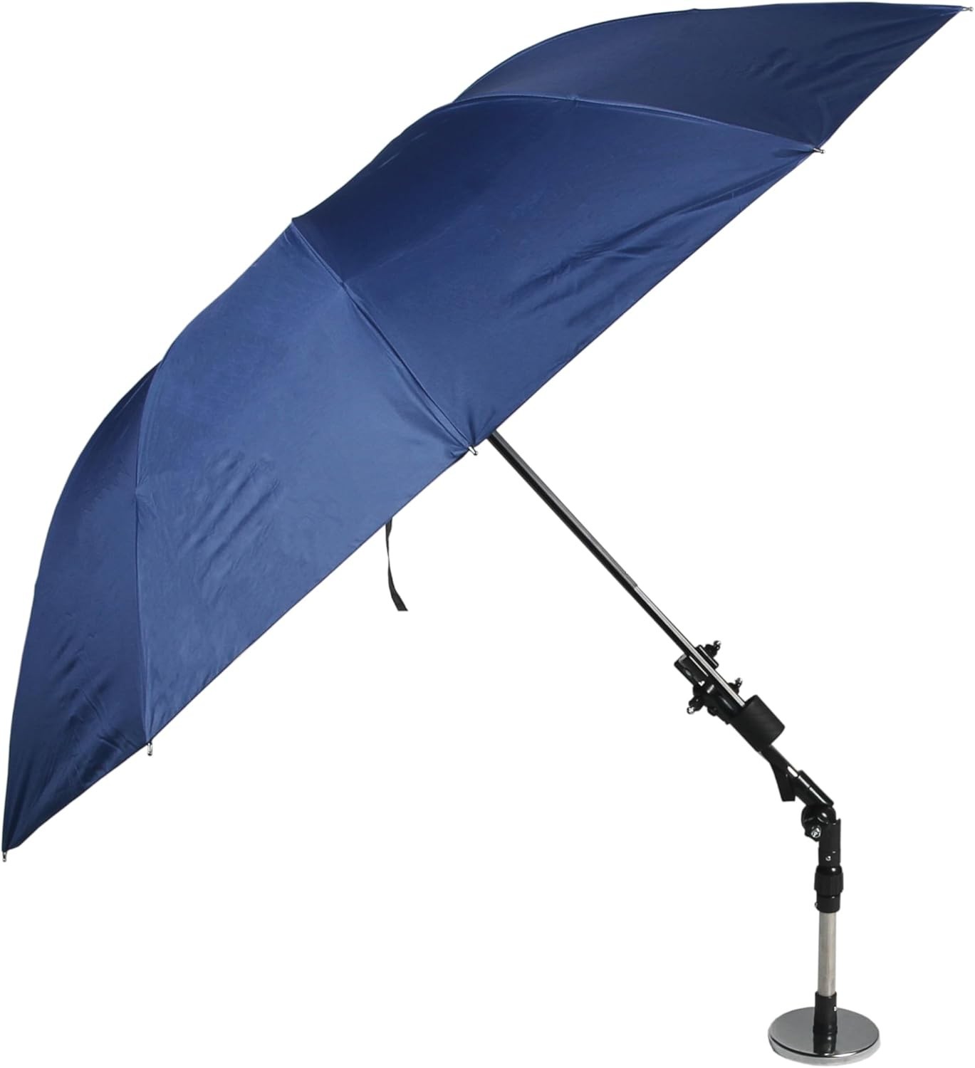 Umbrella with Magnetic Base Kit Adjustable Universal Clamp Folding 52″ Blue Umbr