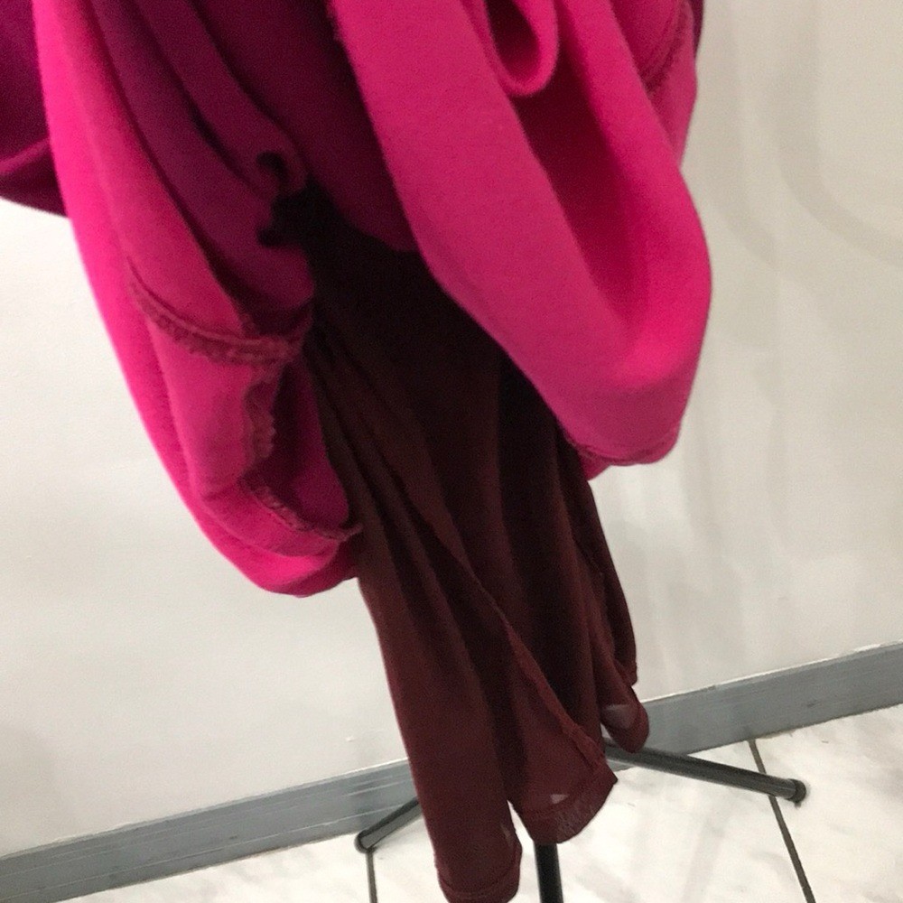 Old Navy Dress size small color block Burgundy Sleeveless Casual SEE NOTES