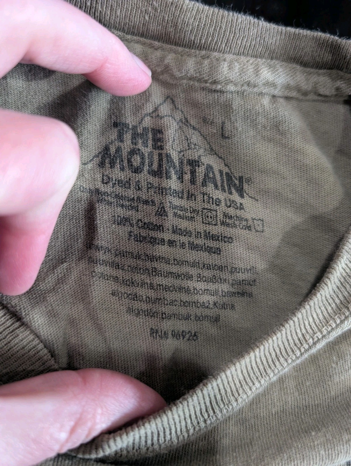2009 Vintage The Mountain Brown Deer Graphic Print T-Shirt 100% Cotton