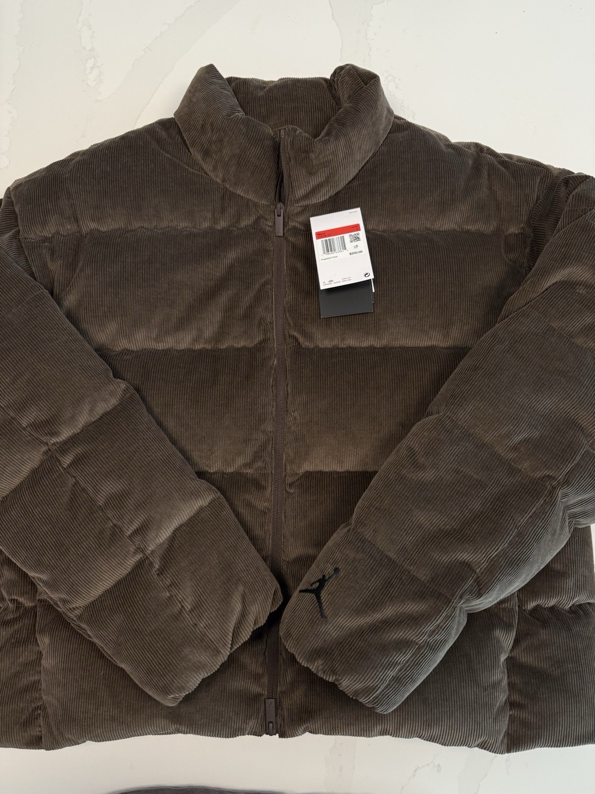 Large Air Jordan Men’s Flight Down Corduroy Puffer Jacket Hv0536-237