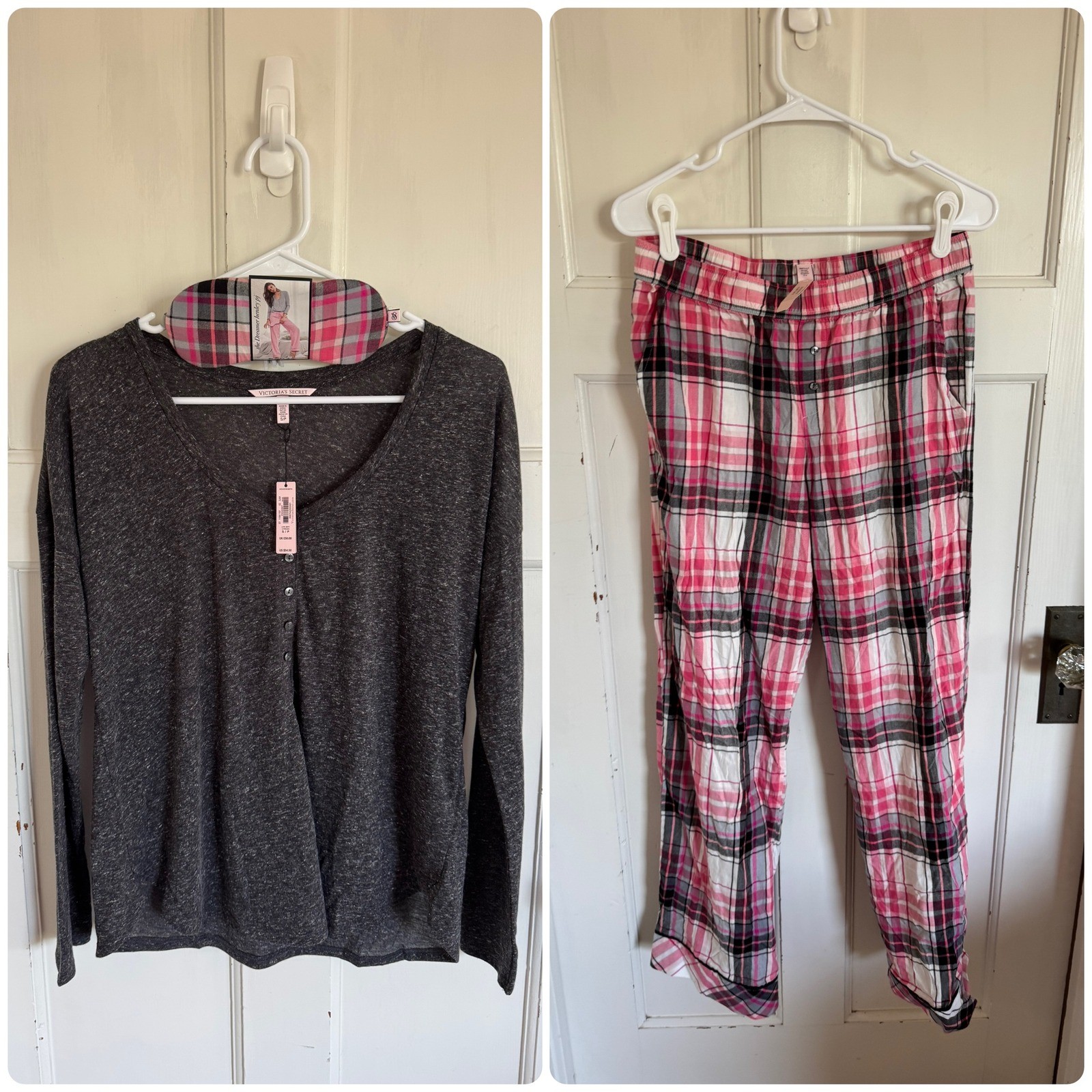 NWT Victoria’s Secret The Dreamer Henley pajama set with eye mask