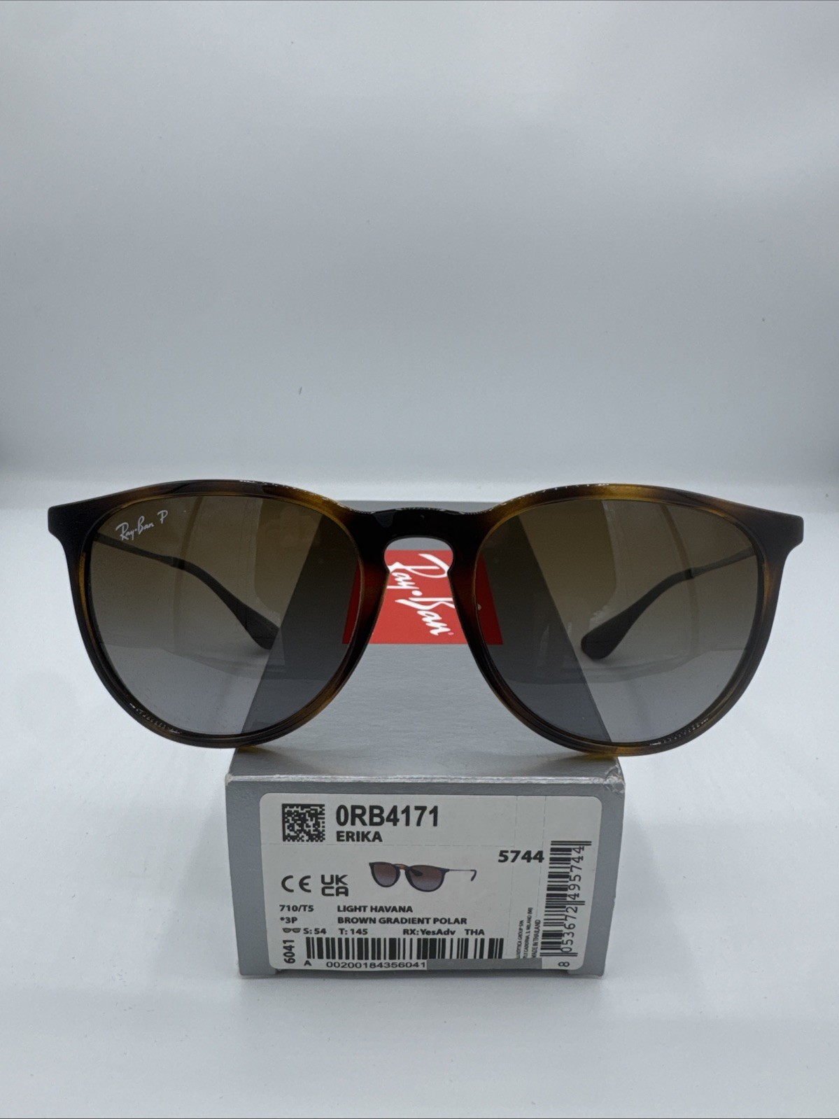 Ray-Ban RB4171 Erika Classic Light Havana Brown Gradient Polarized 54 18 145