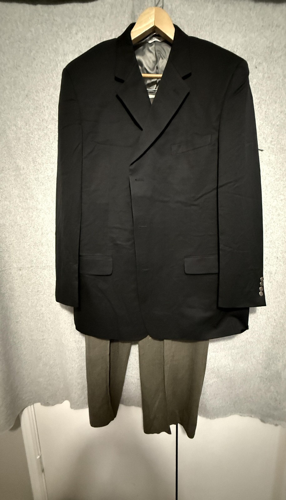 Linea Uomo Huntington Suit Mens 48 XLong 44×32 2 Piece Jacket Pants Big Tall