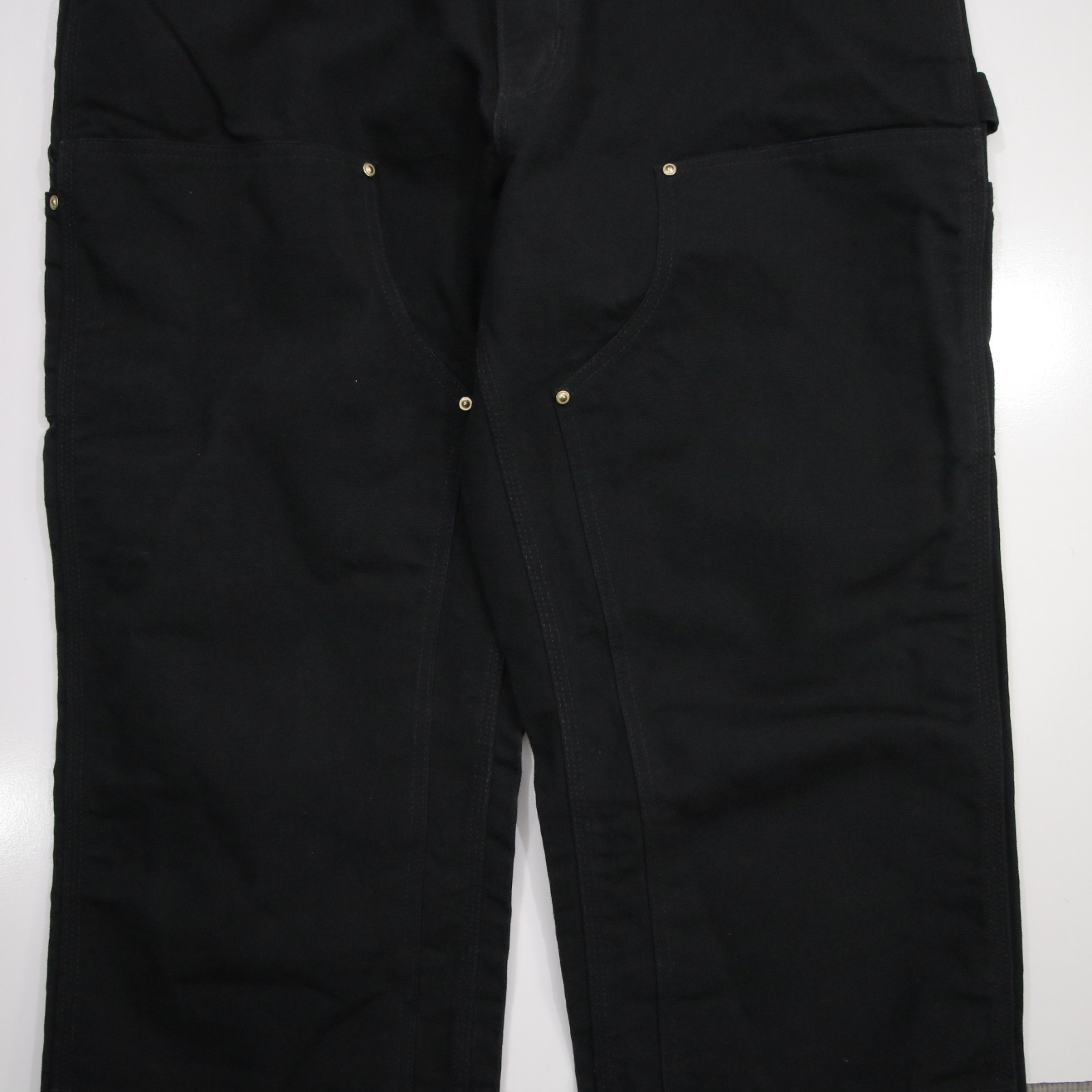 Carhartt Pants Mens 36×34 Black B01 Double Knee Made In USA Workwear