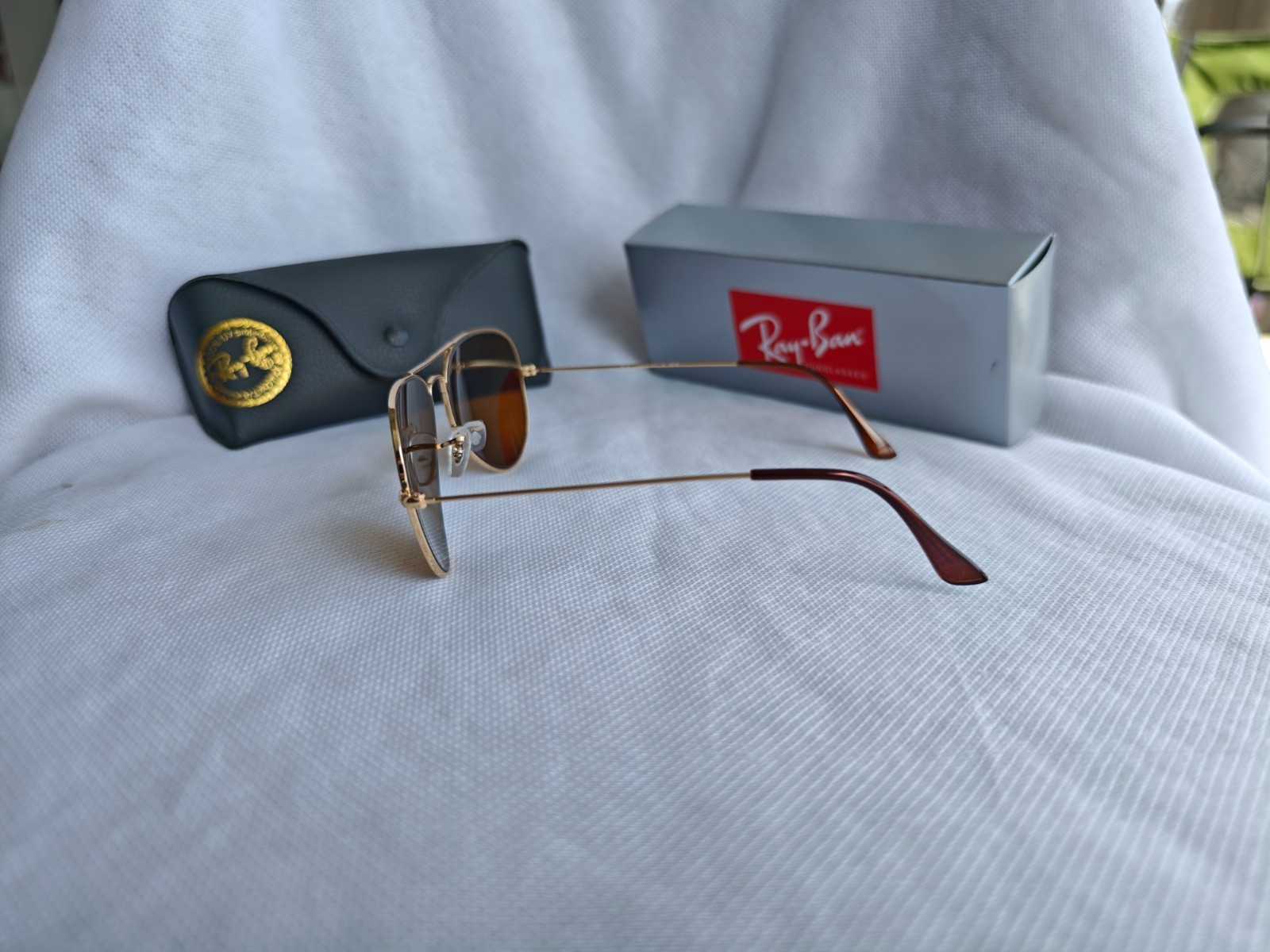 Ray Ban Aviator RB3025 Sunglasses 58mm Brown Lens/Gold Frame