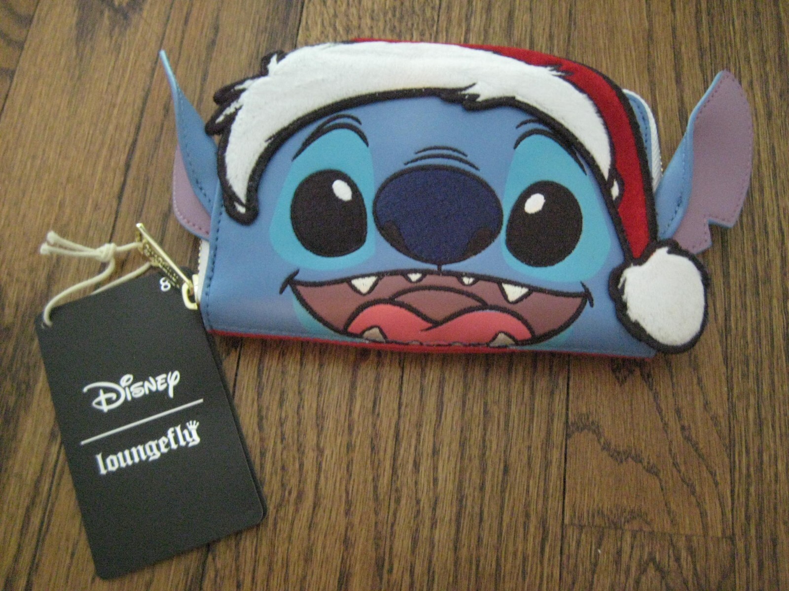 Loungefly Disney Lilo and Stitch Holiday Santa Bifold Wallet! New Christmas