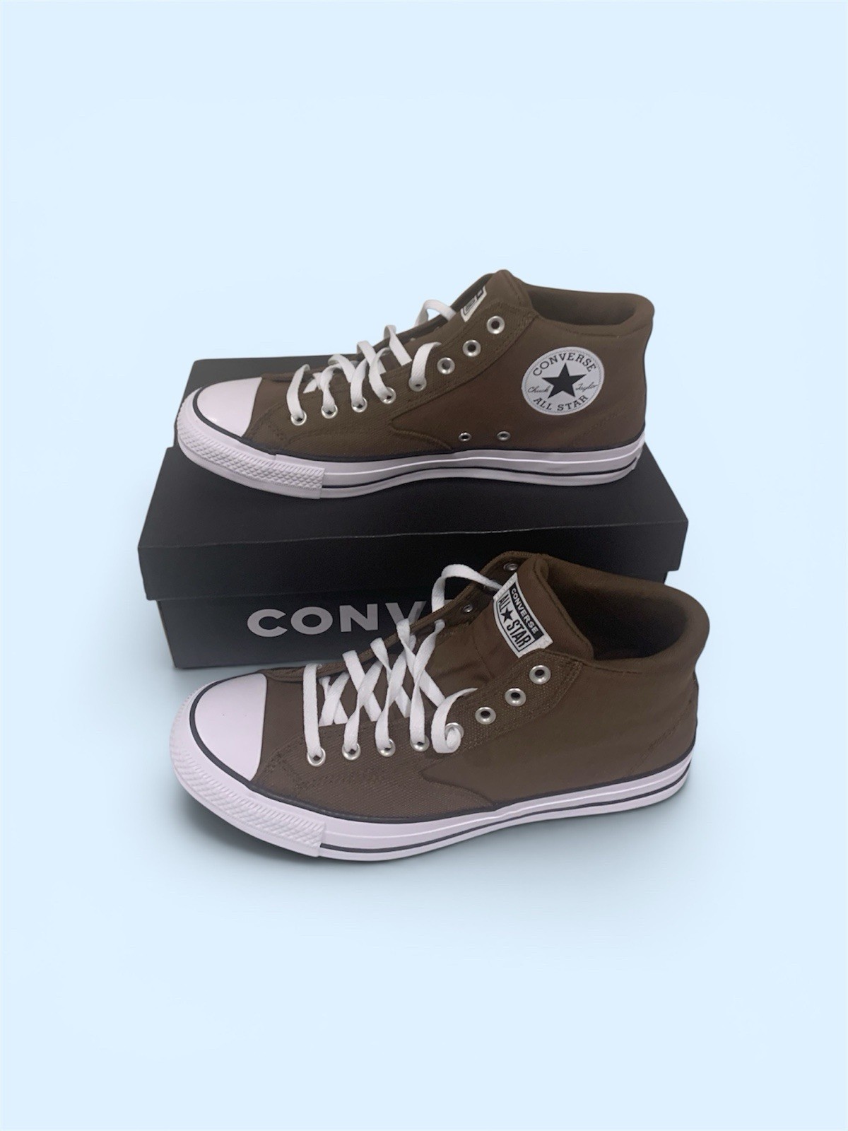 Converse Men’s 13 CTAS Malden Street Fresh Brew C Taylor Brown White Woman’s 15