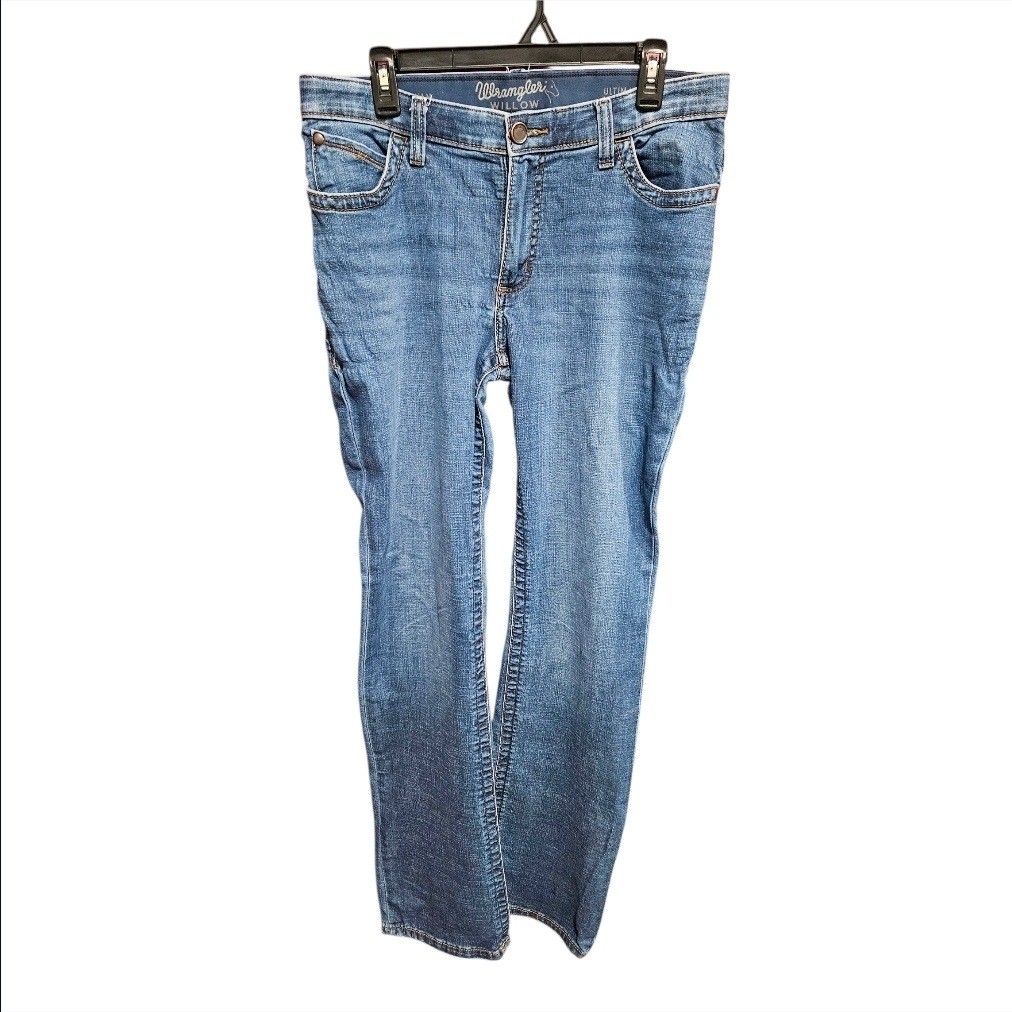 Wrangler Willow Ultimate Riding Jeans Womens Straight Leg 32×36 Actual 32×35