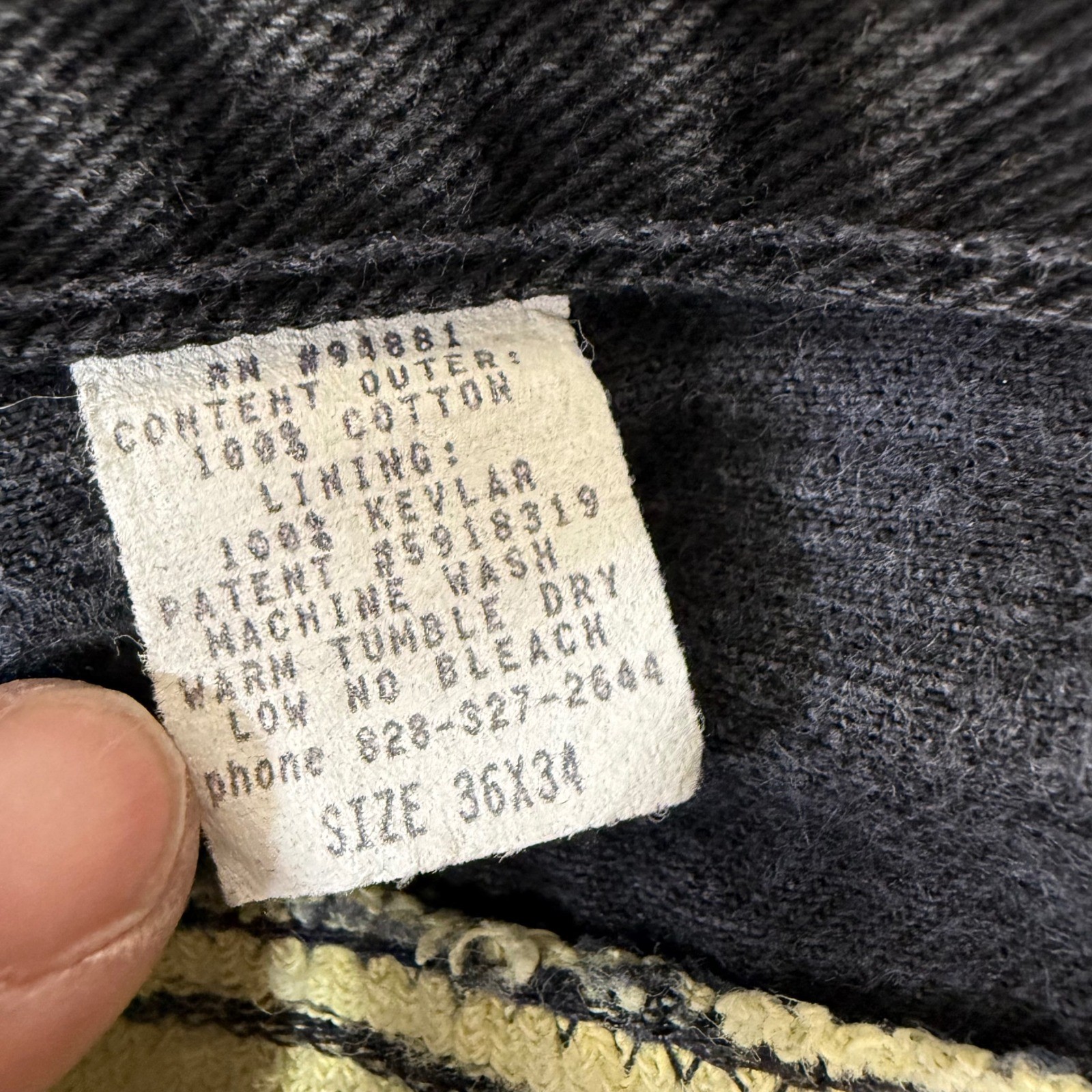Draggin Jeans Motorcycle Jeans Men 36/34 (35/34) Black Kevlar Lined Riding Biker