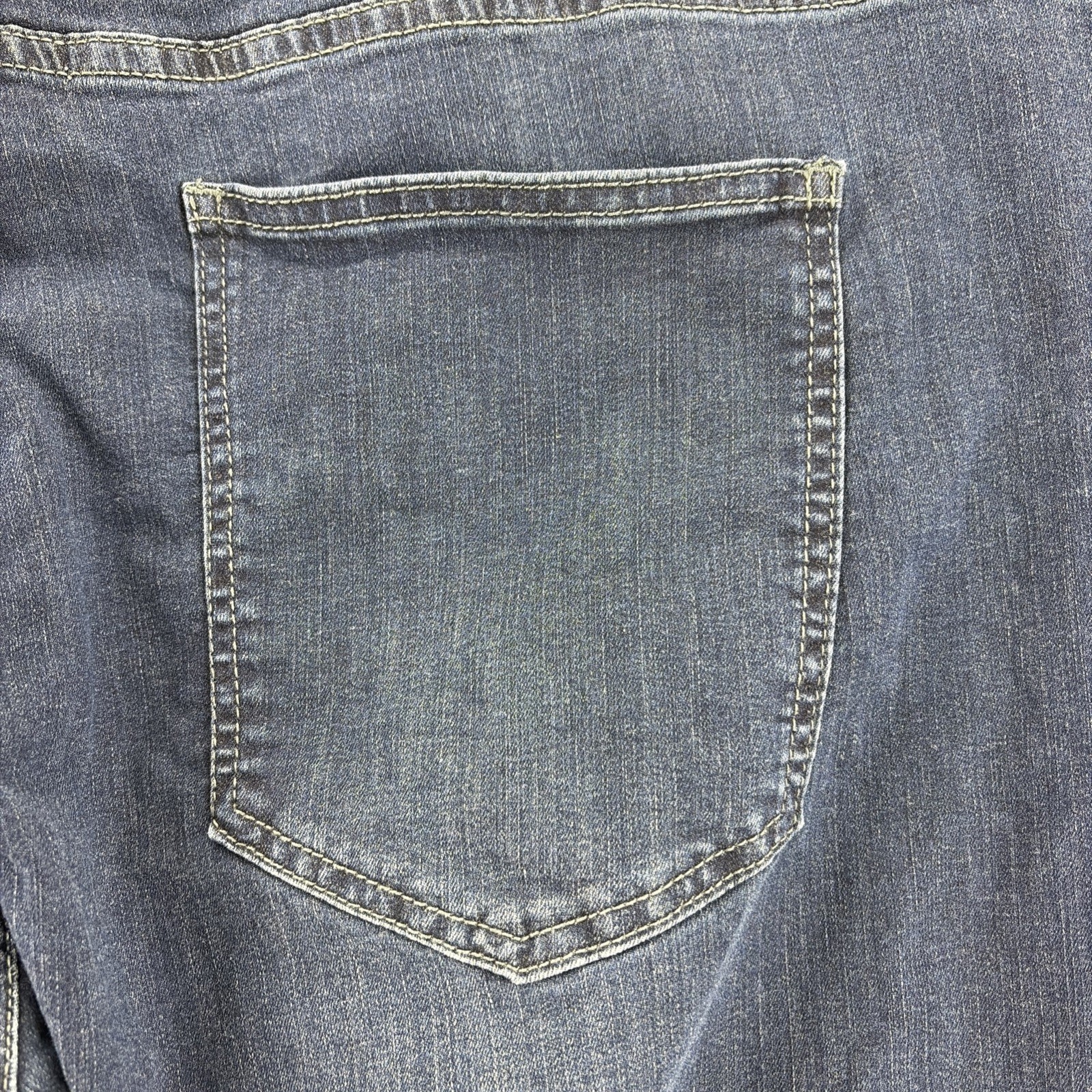 Mugsy Fultons Straight Fit Jeans Mens Size 44×30 Blue Dark Wash Denim Stretch
