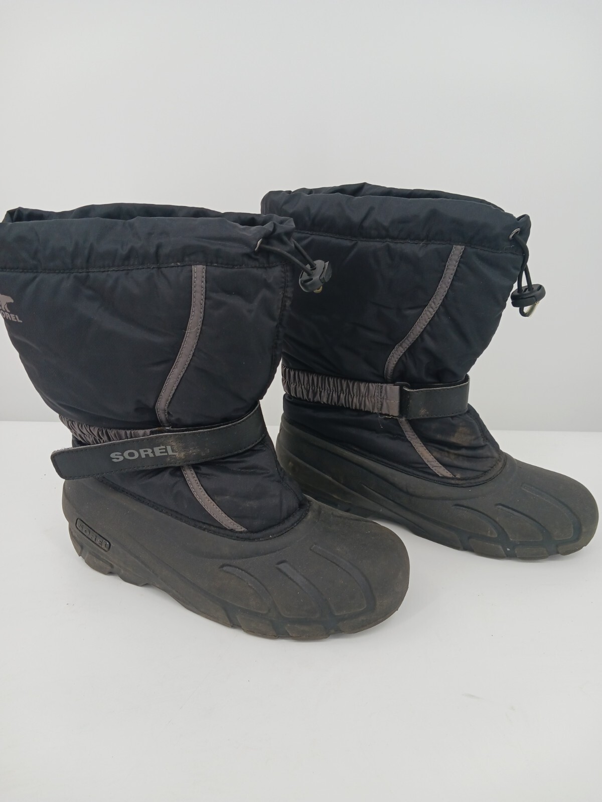 Sorel Women Boot Black 7 Snow Boot Man Made Material Ankle Strap Flat Ankle