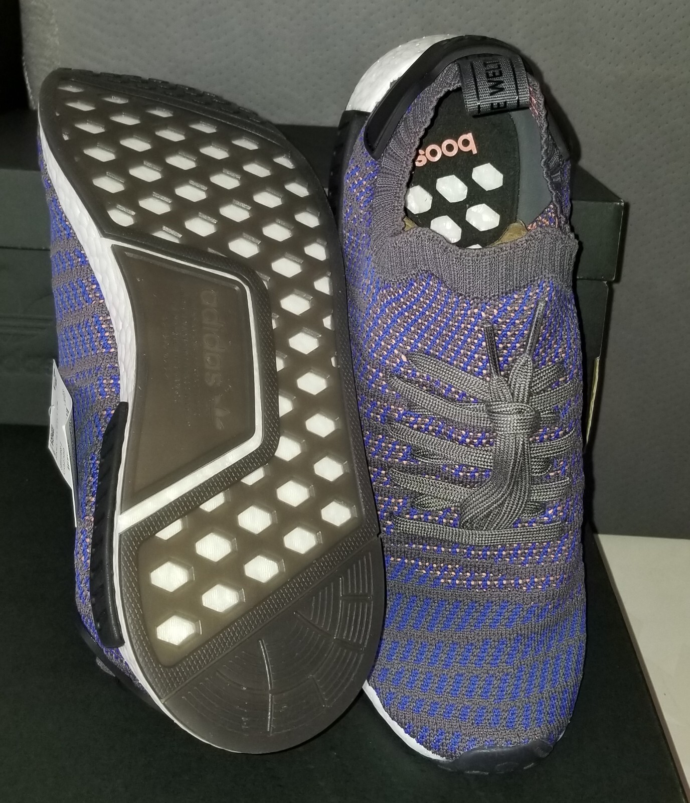NEW AUTHENTIC ADIDAS ORIGINALS NMD R1 STLT “HIGH RESOLUTION BLUE” US 8