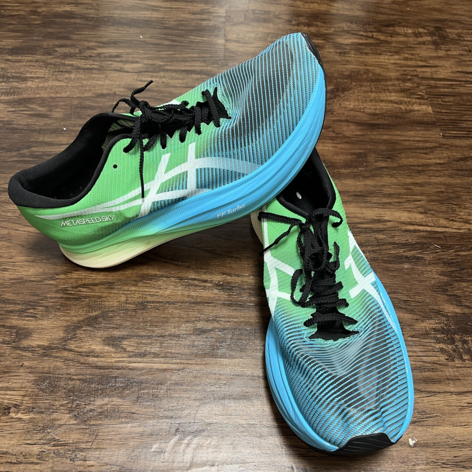 Asics Metaspeed Sky+ Running Shoes Velvet Pine Green FF Turbo Size 11 Mens