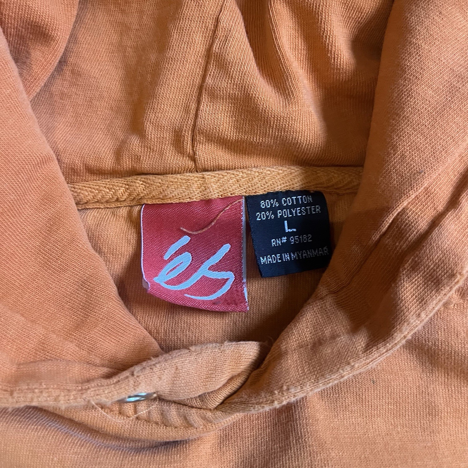 Distressed ES Skate Orange hoodie Size Large Men’s check description