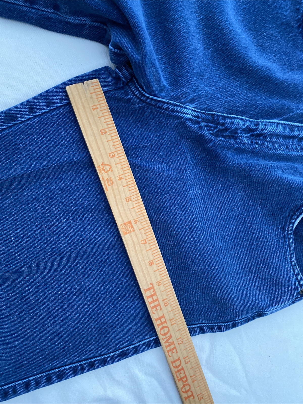 Vintage High Waisted Royal Blue Faded IOU Tapered Mom Jeans 30 W X 29 L Womens