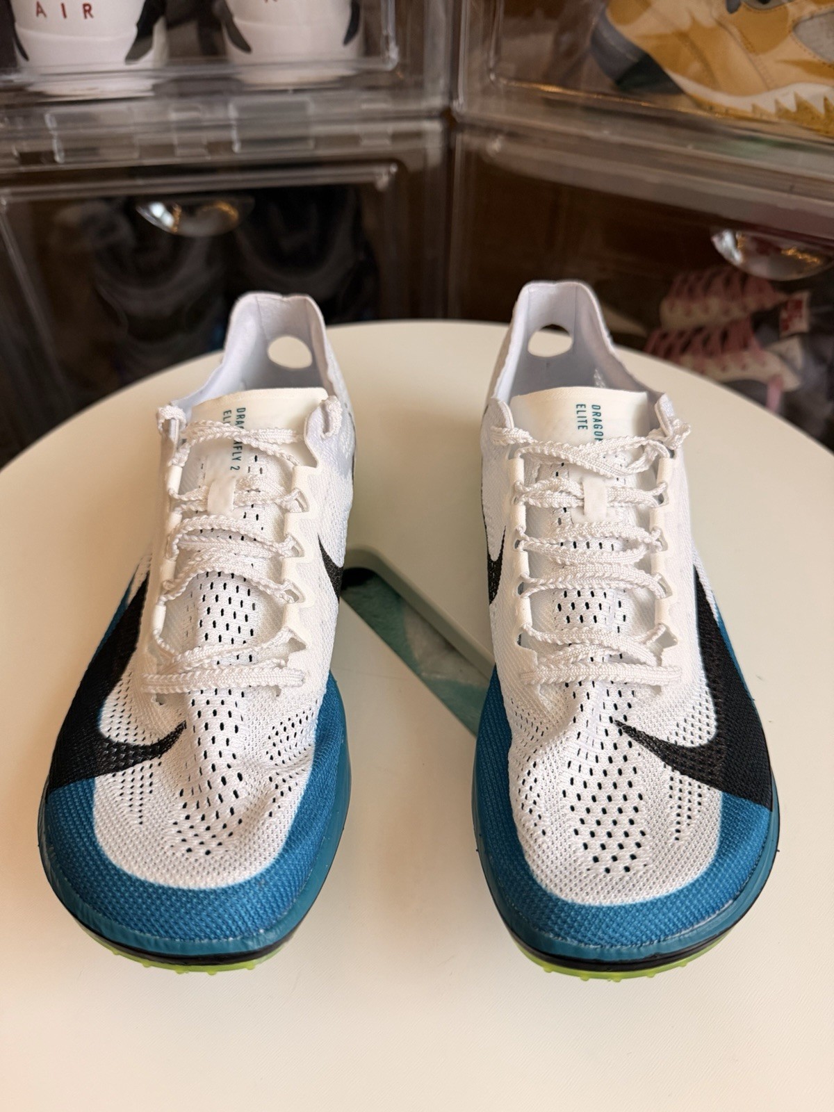 Size 6M (7.5W) Nike ZoomX Dragonfly 2 Elite Track Spikes White Spruce FZ9315-102