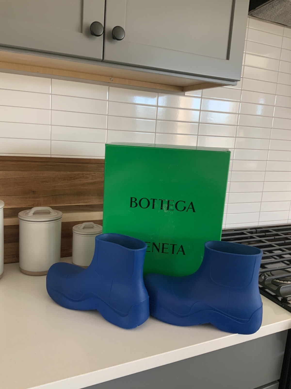 Bottega Veneta Blue Puddle Boots size 44