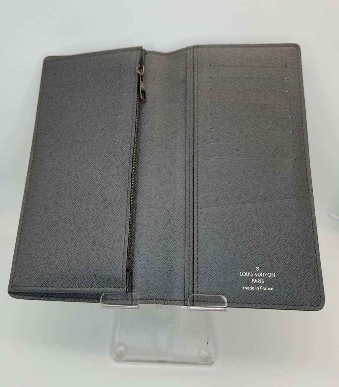 Louis Vuitton Taiga Portefeuille Brazza Wallet Gracier Leather Authentic/94