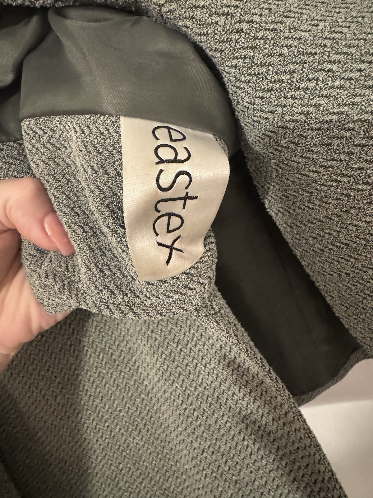 Eastex Vintage Grey Herringbone Wool Blend Blazer – Site 20 – New Without Tags