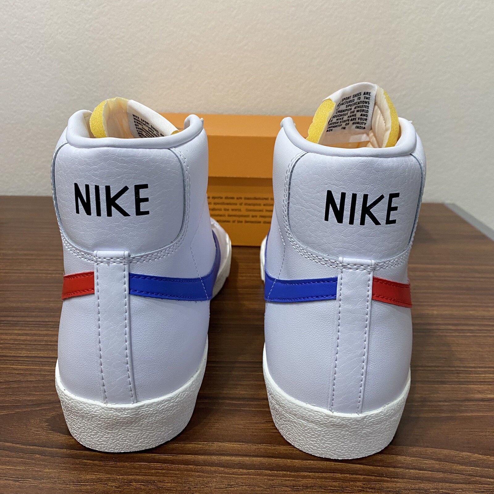 Nike Blazer Mid ’77 SE Vintage Mismatched Swoosh Blue Red BQ6806-117 Men’s Sz 13