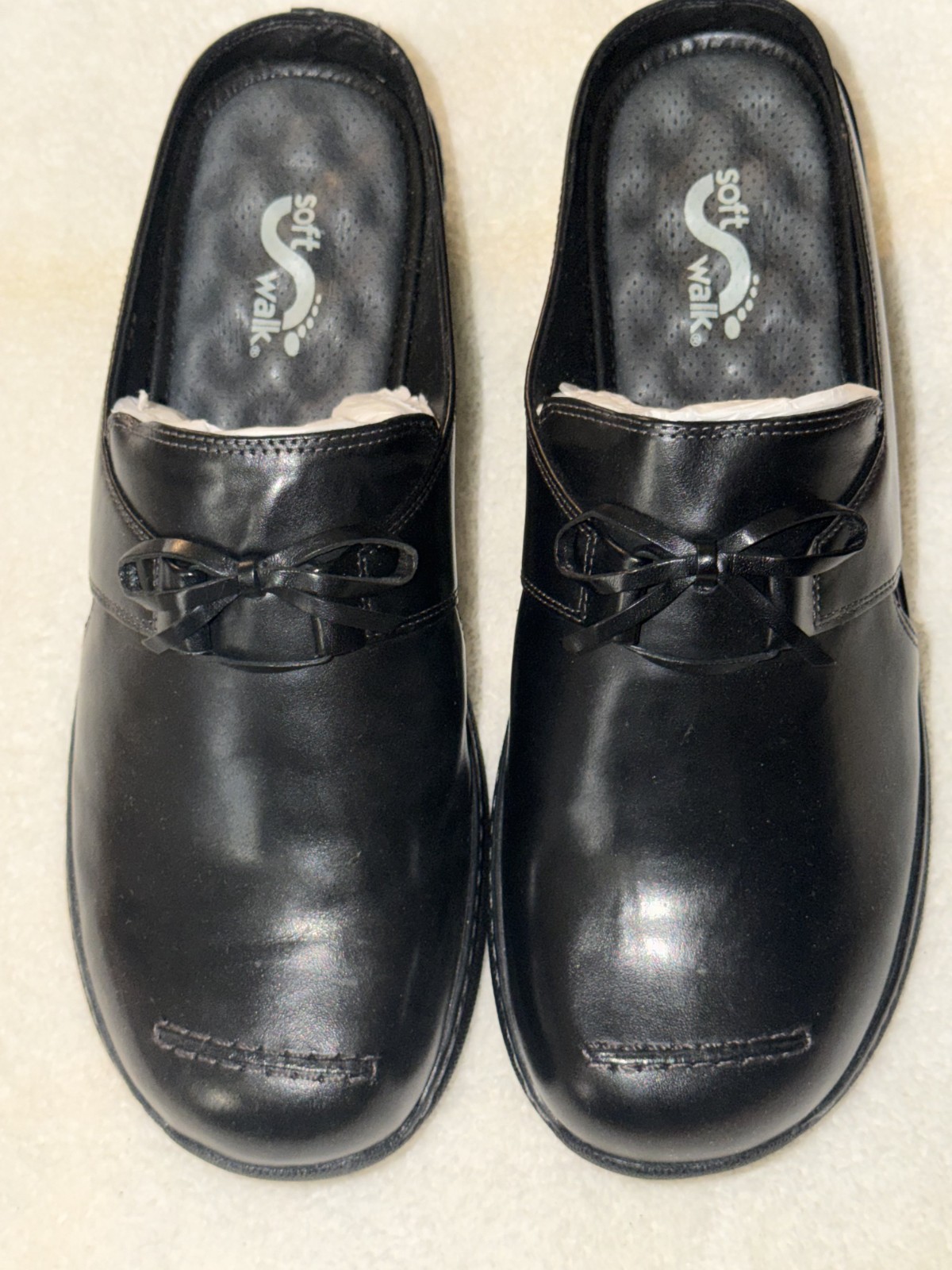 SoftWalk Modesto Black Clogs Women’s Size 9.5 M Comfort Slip-On Shoes NEW w/ Box