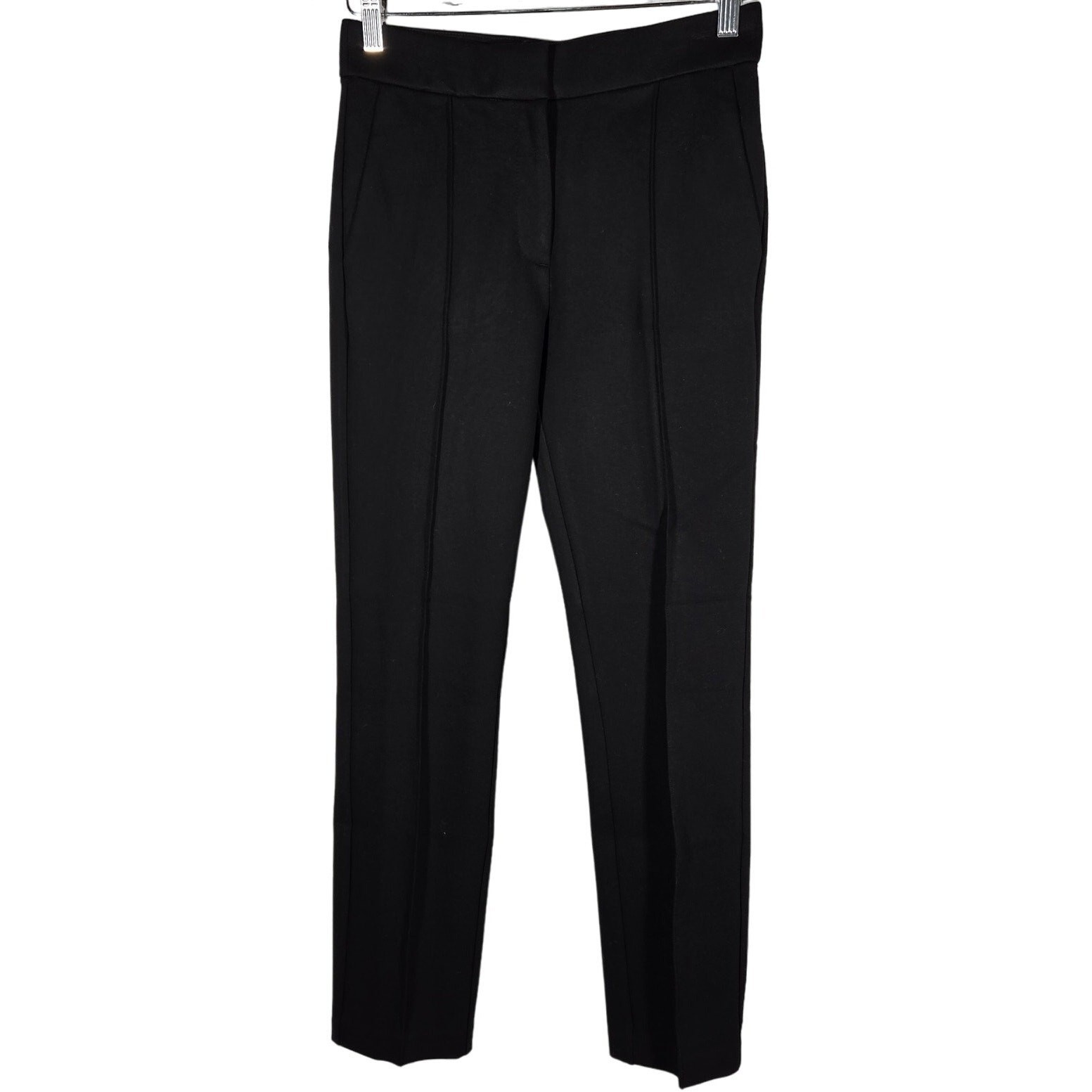 J. Crew Skinny Trouser Italian Ponte Black Pants Size 2 NWT BD303 Mario Bellucci