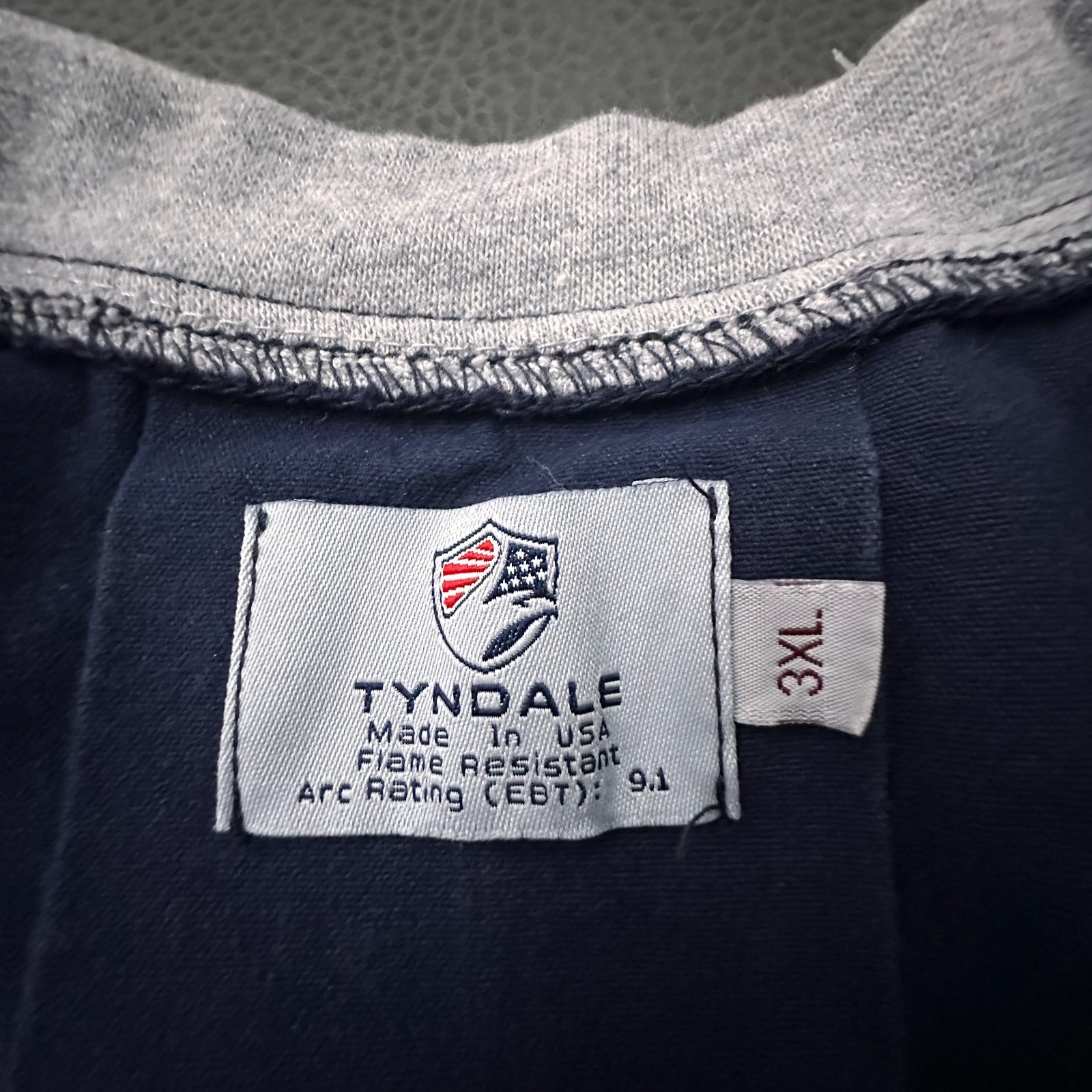 Tyndale FR Sweatshirt Mens 3XL Blue Sweater Pullover Pockets Arc 9.1 Workwear